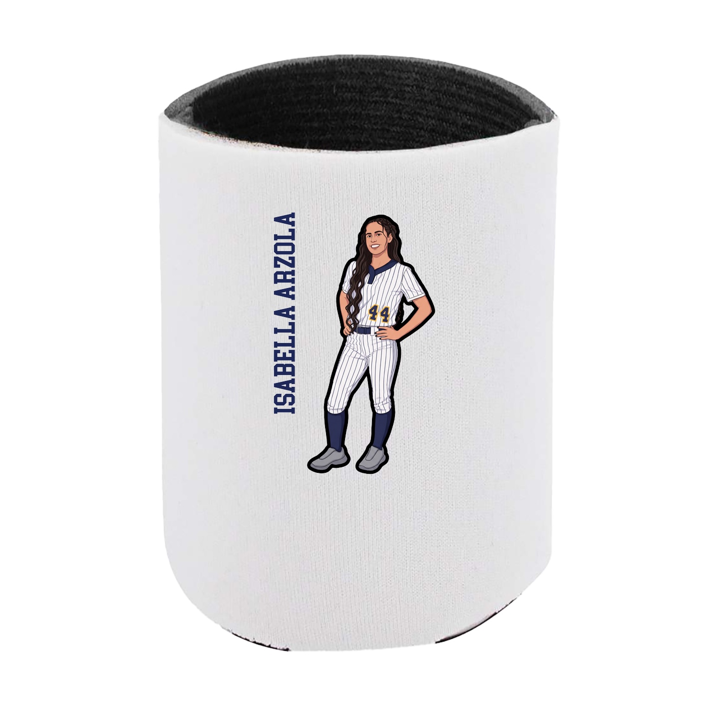 Can Holder — Name Vertical in White