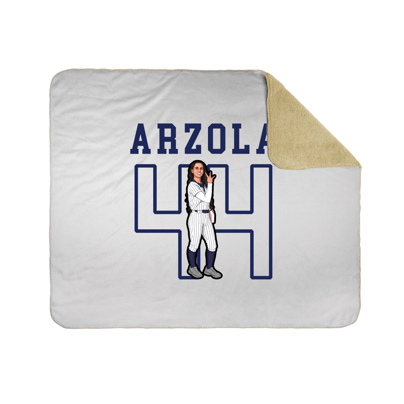 Throw Blanket — Shirsey in White