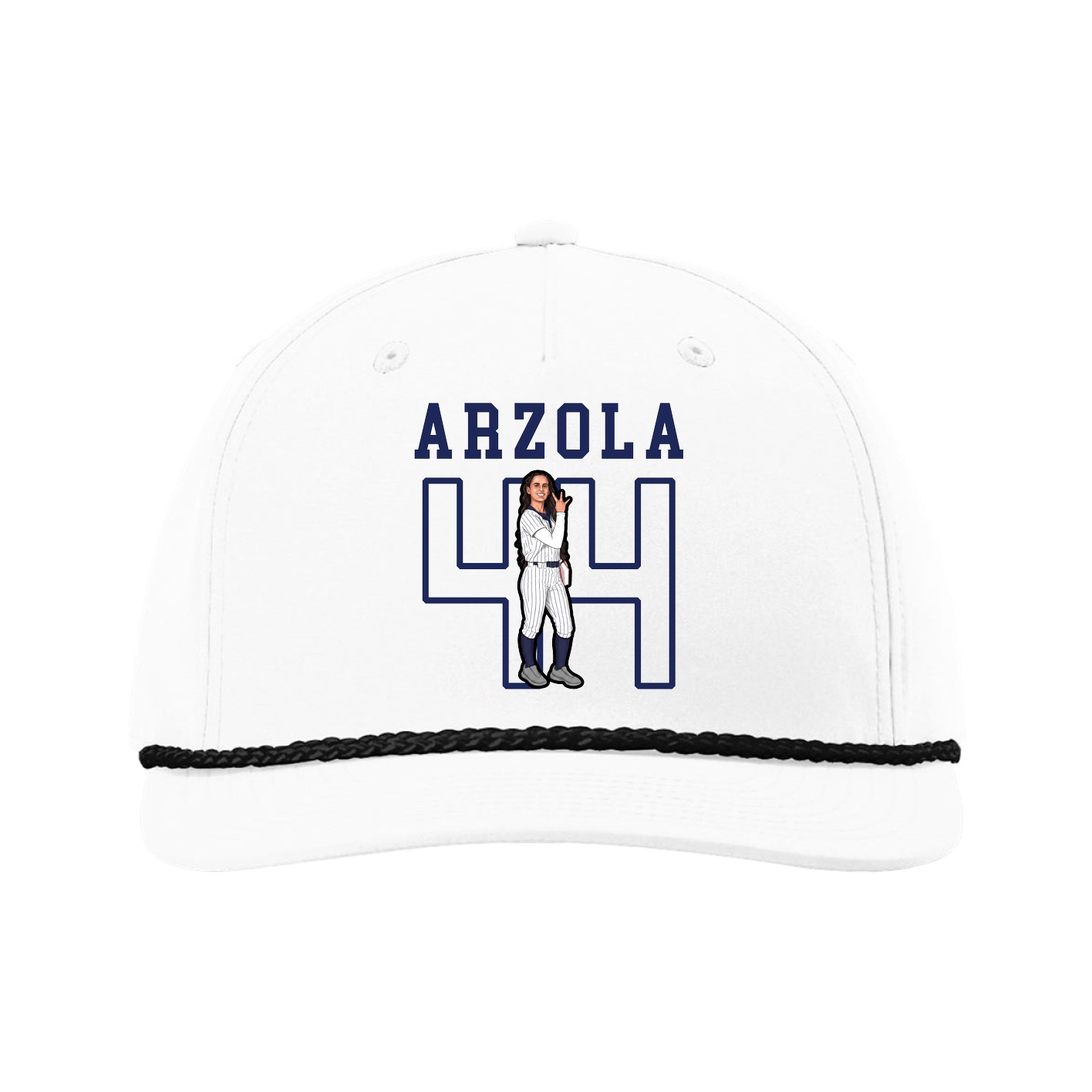 Five-Panel Classic Rope Cap — Shirsey in White