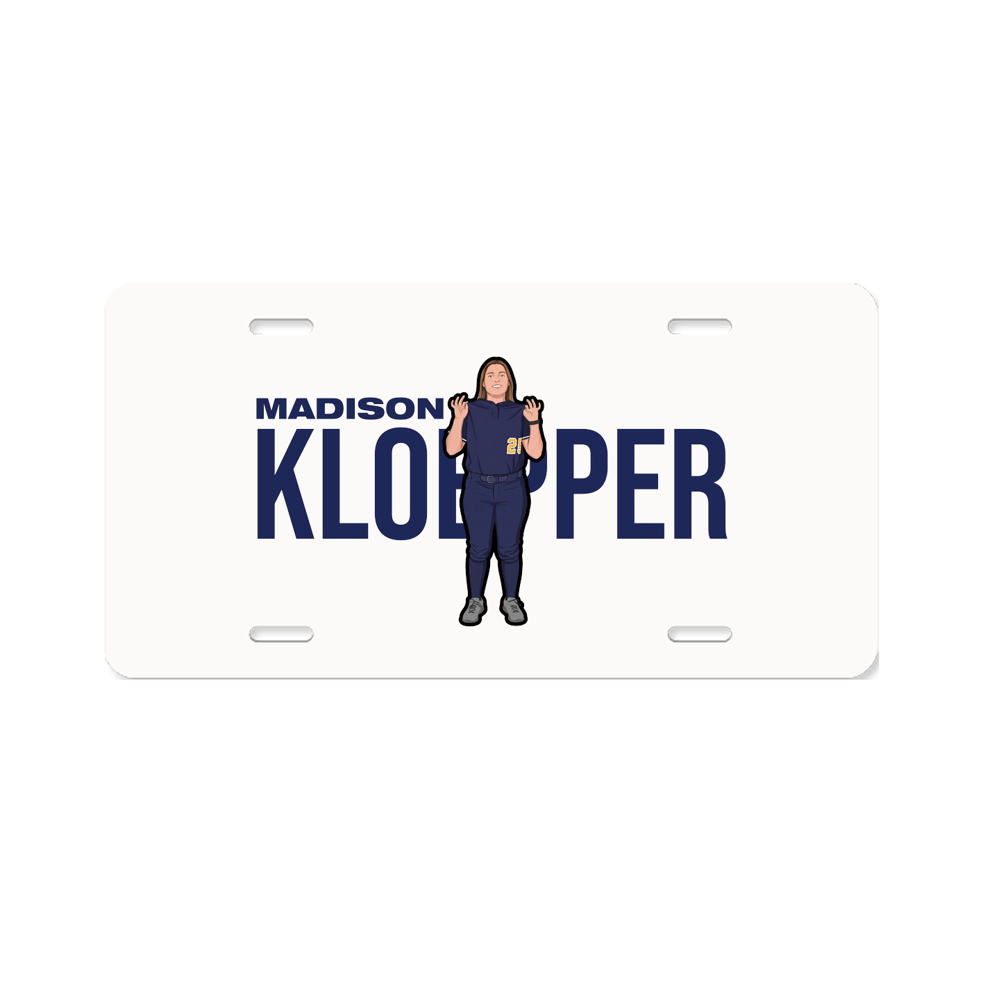 License Plate — Player Name in Classic