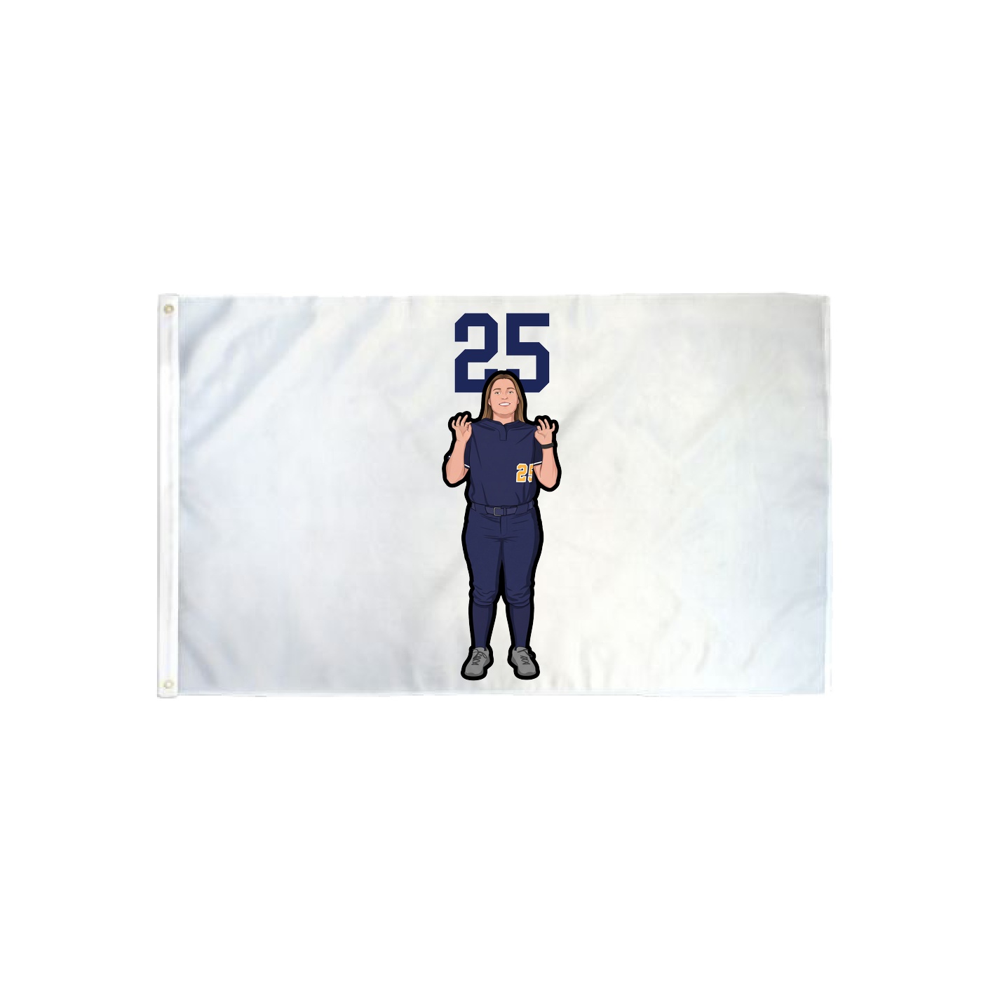 3x5 Flag — Number Top in Classic
