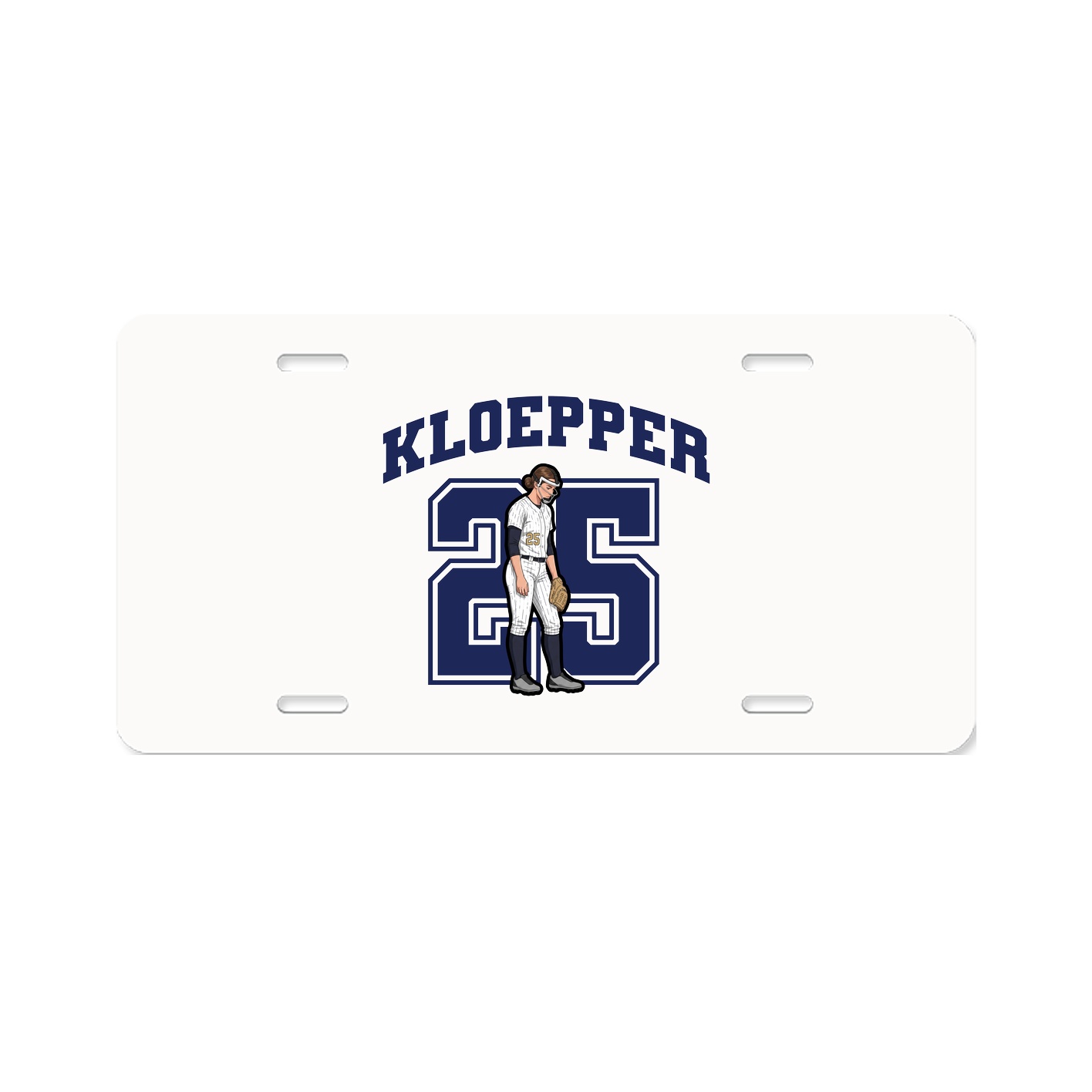 License Plate — Number in Classic