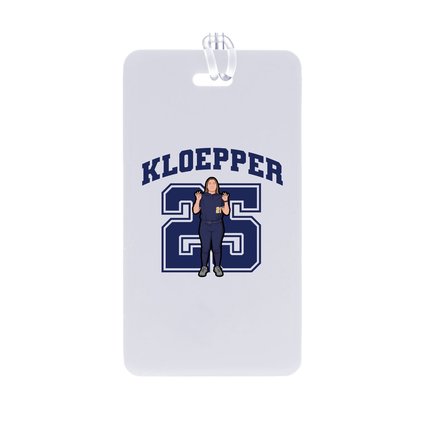 Bag Tag — Number in Classic