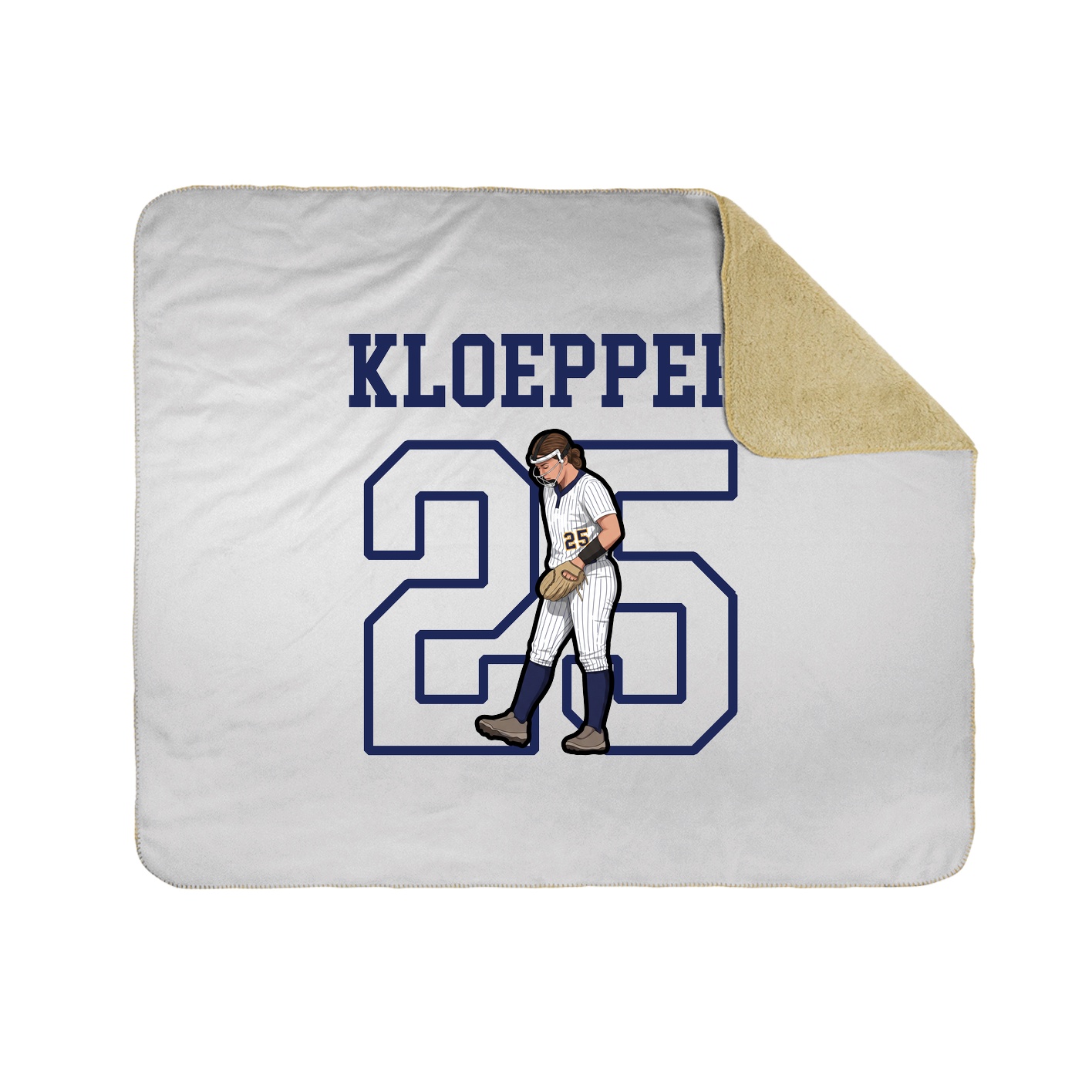 Throw Blanket — Shirsey in White