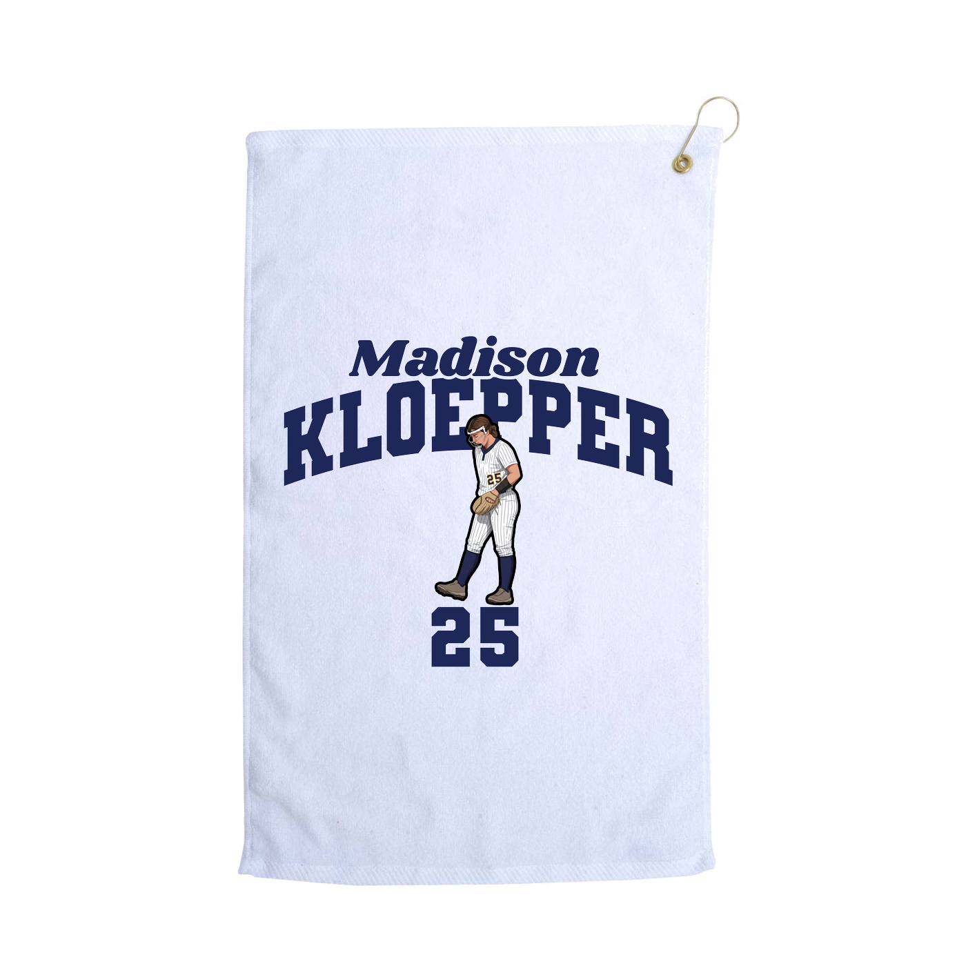 Golf Towel — Signature Arch in White