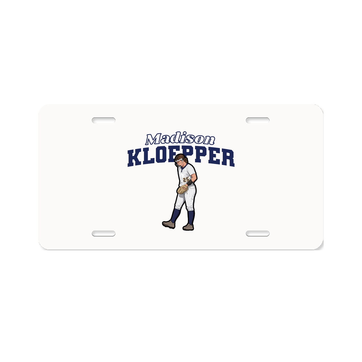 License Plate — Name Arch in Classic