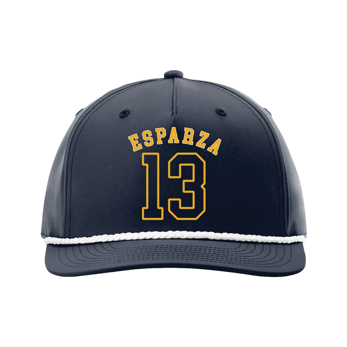 Five-Panel Classic Rope Cap — Shirsey Arch in Navy