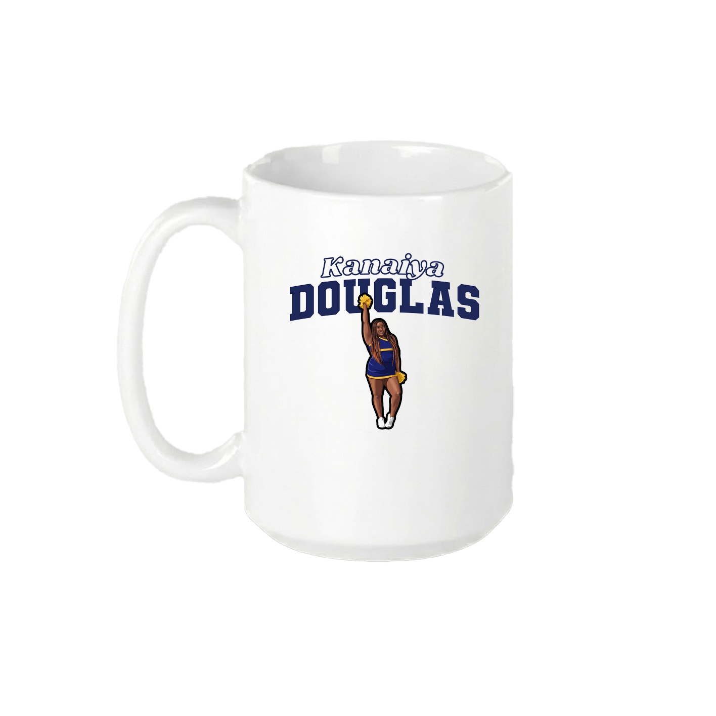 15oz Coffee Mug — Name Arch in White