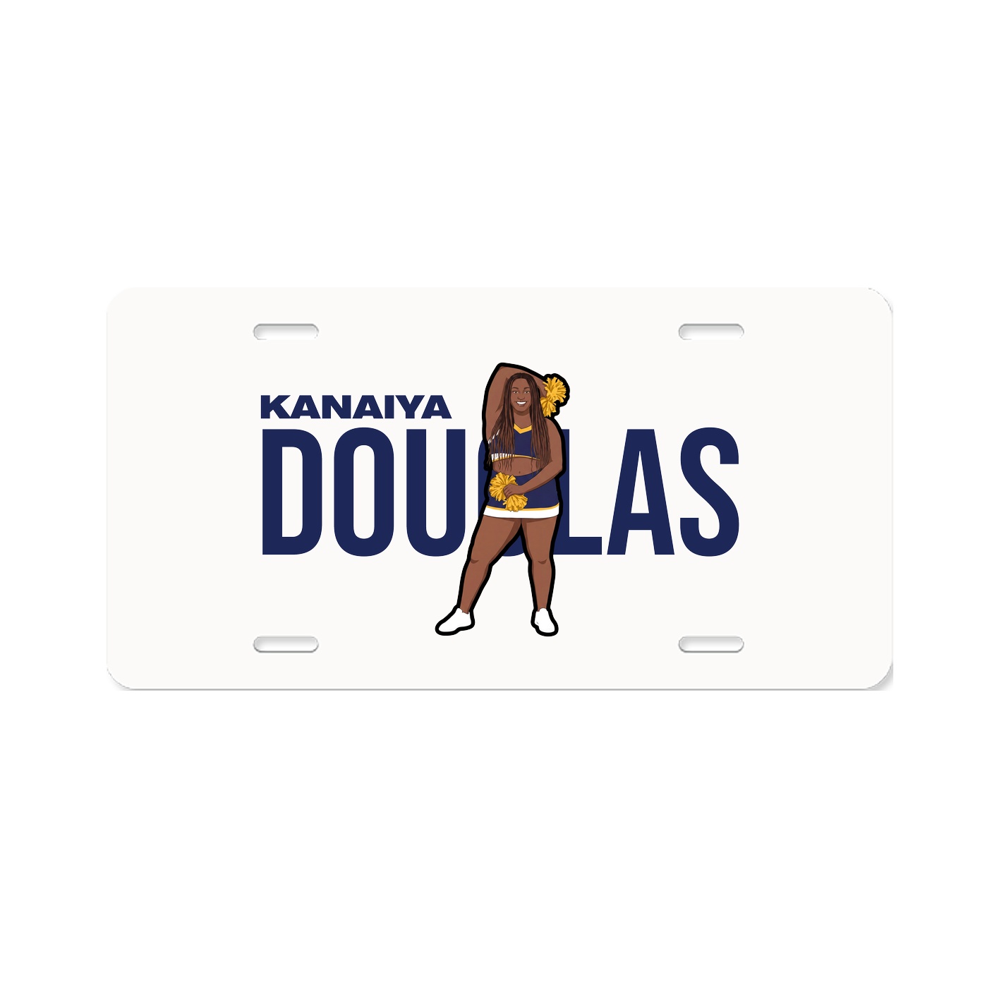 License Plate — Player Name in Classic