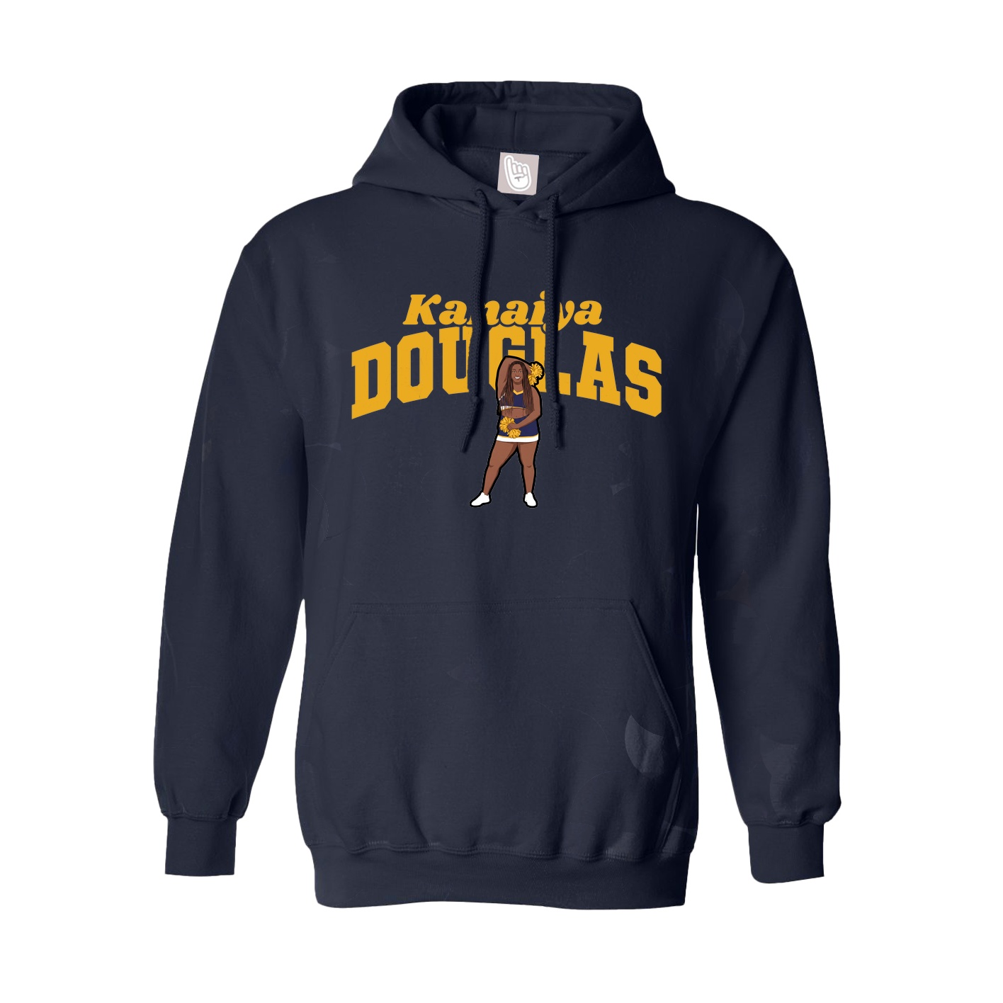Youth Hoodie — Signature Arch in Navy