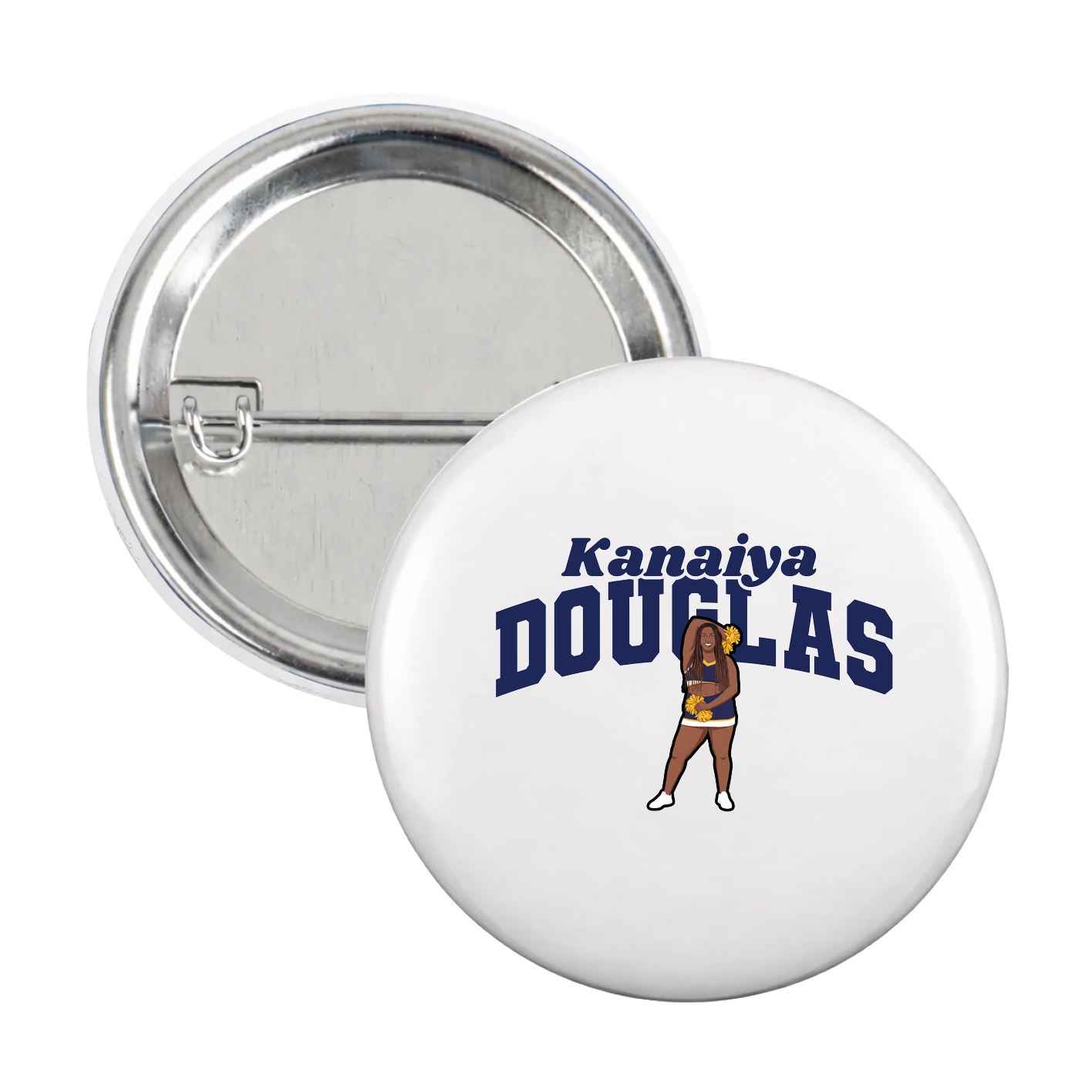 Game Day Button — Signature Arch in White