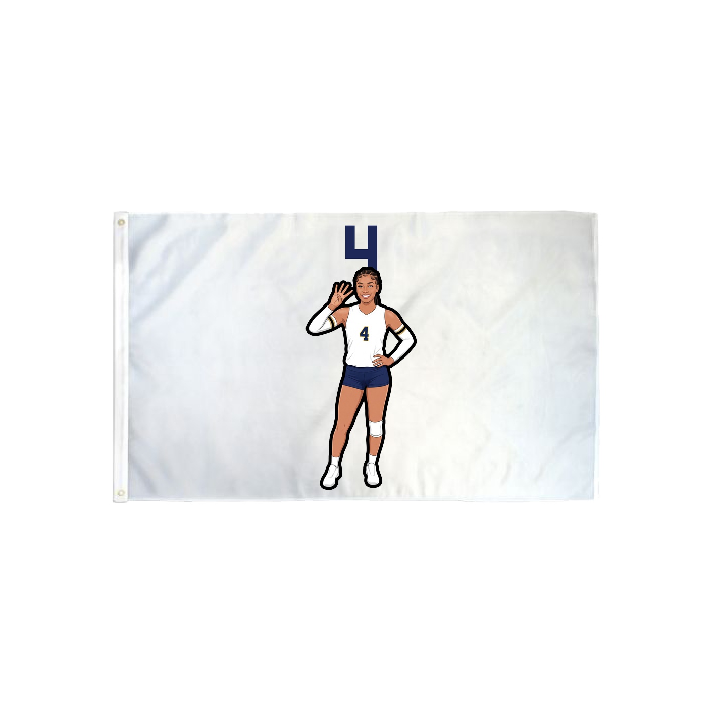 3x5 Flag — Number Top in Classic