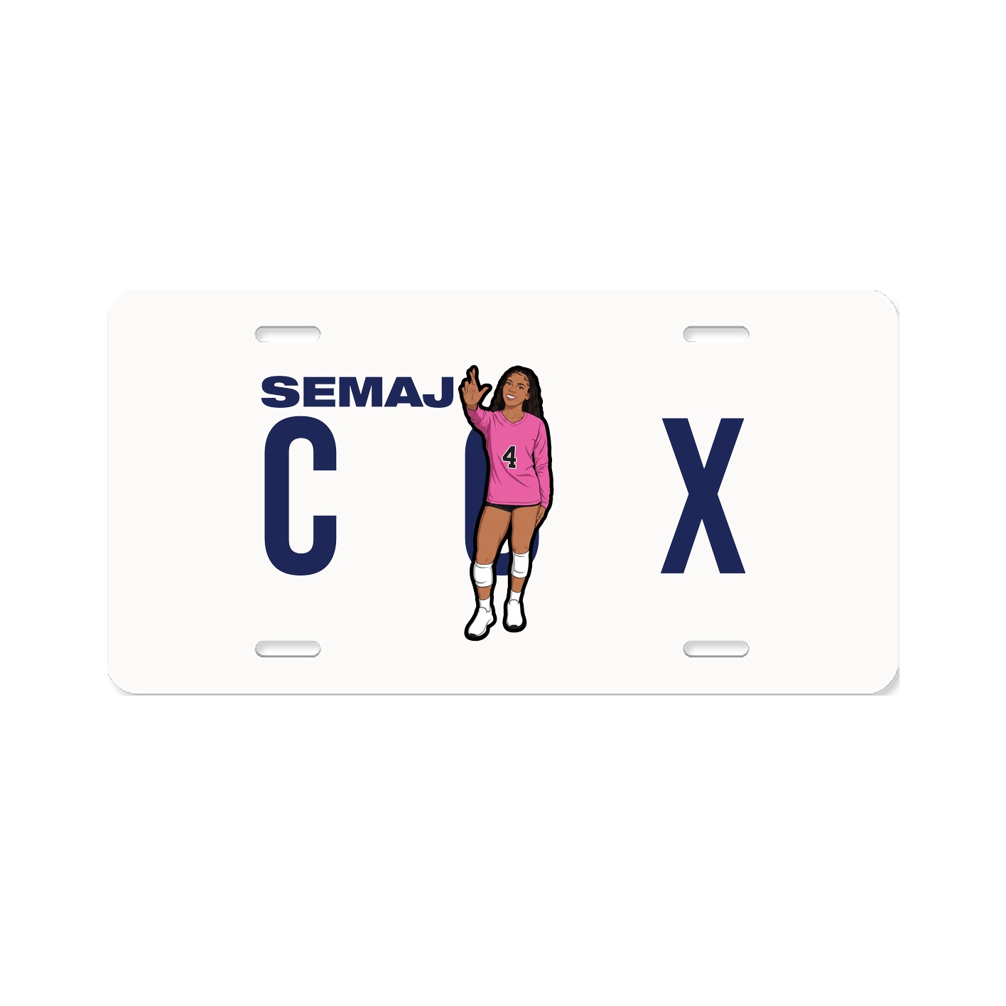 License Plate — Player Name in Classic