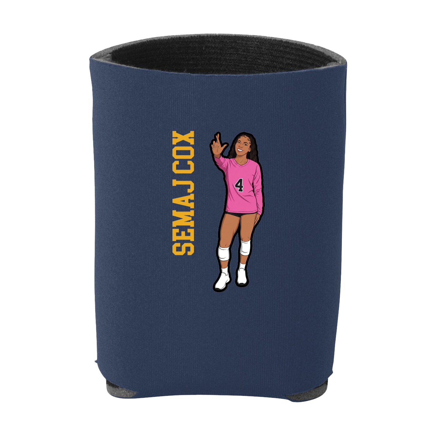 Can Holder — Name Vertical in Navy