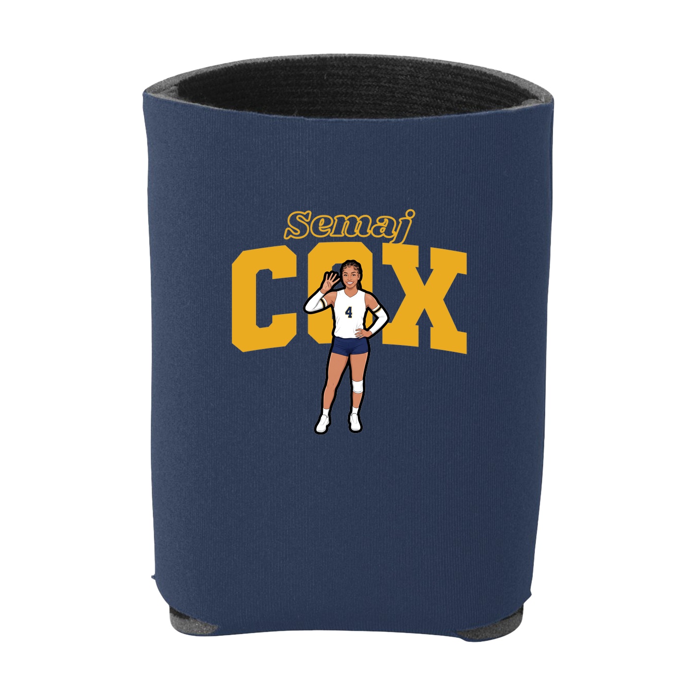 Can Holder — Name Arch in Navy