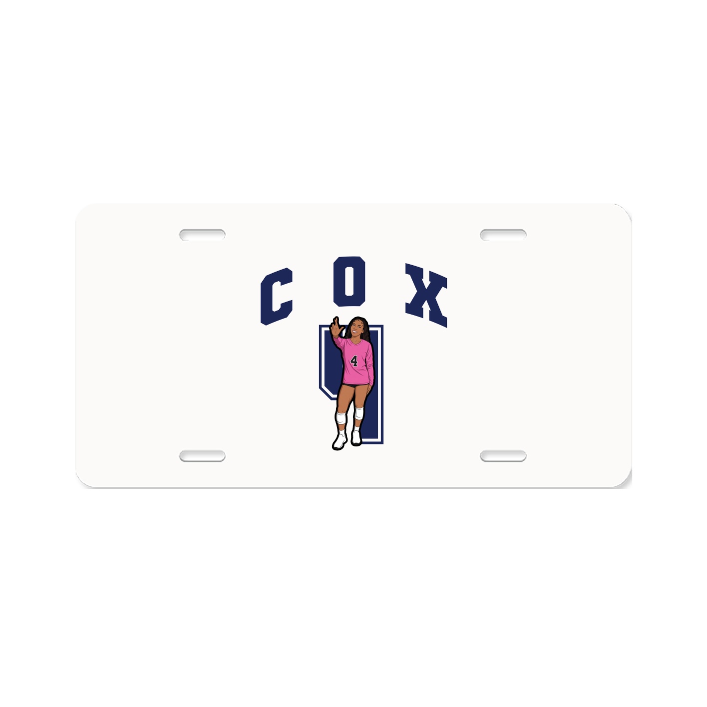 License Plate — Number in Classic