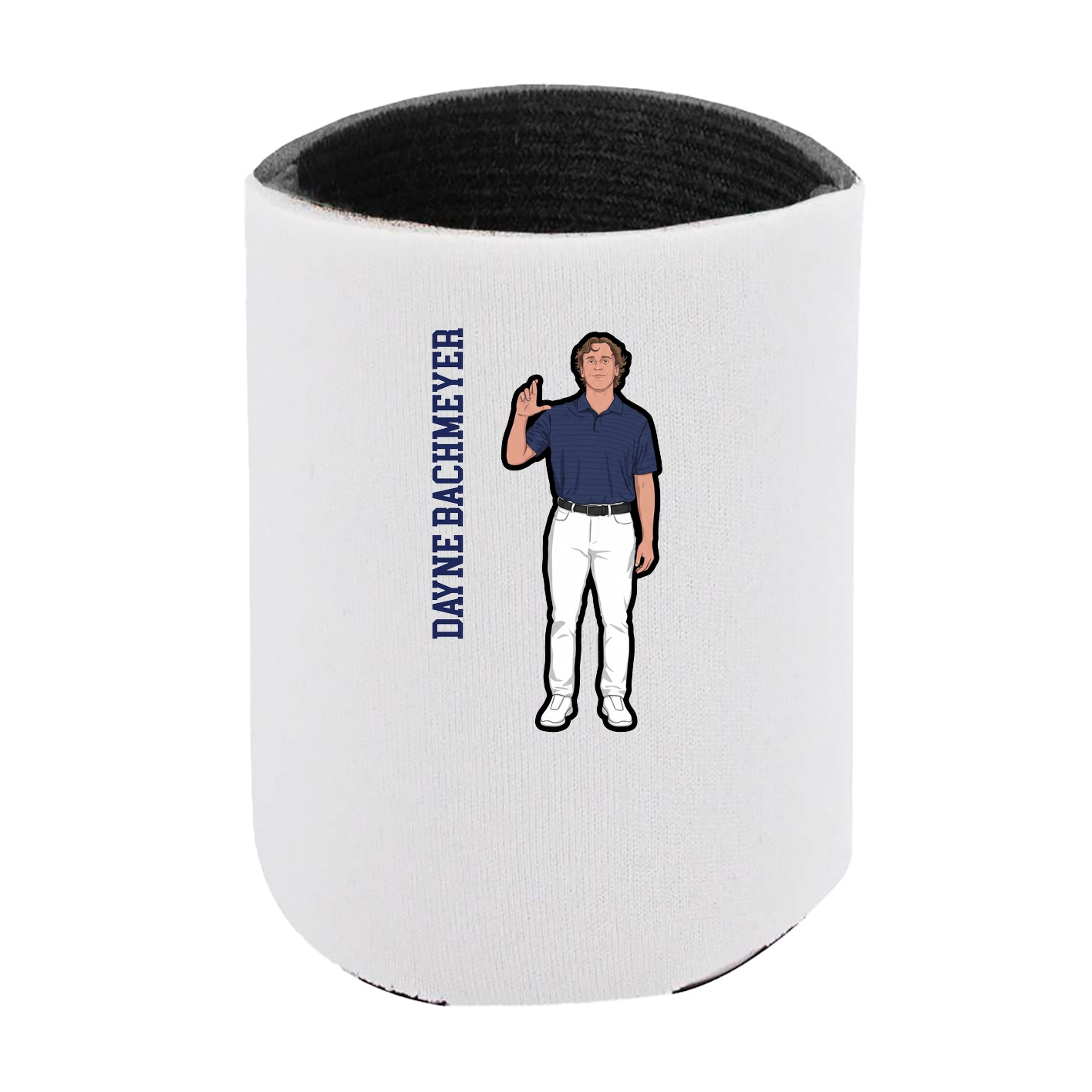 Can Holder — Name Vertical in White