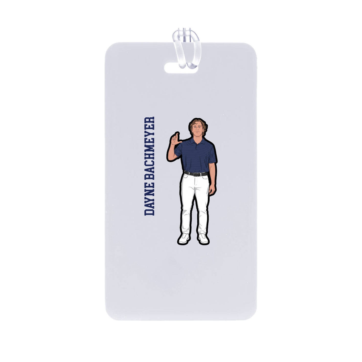 Bag Tag — Name Vertical in Classic