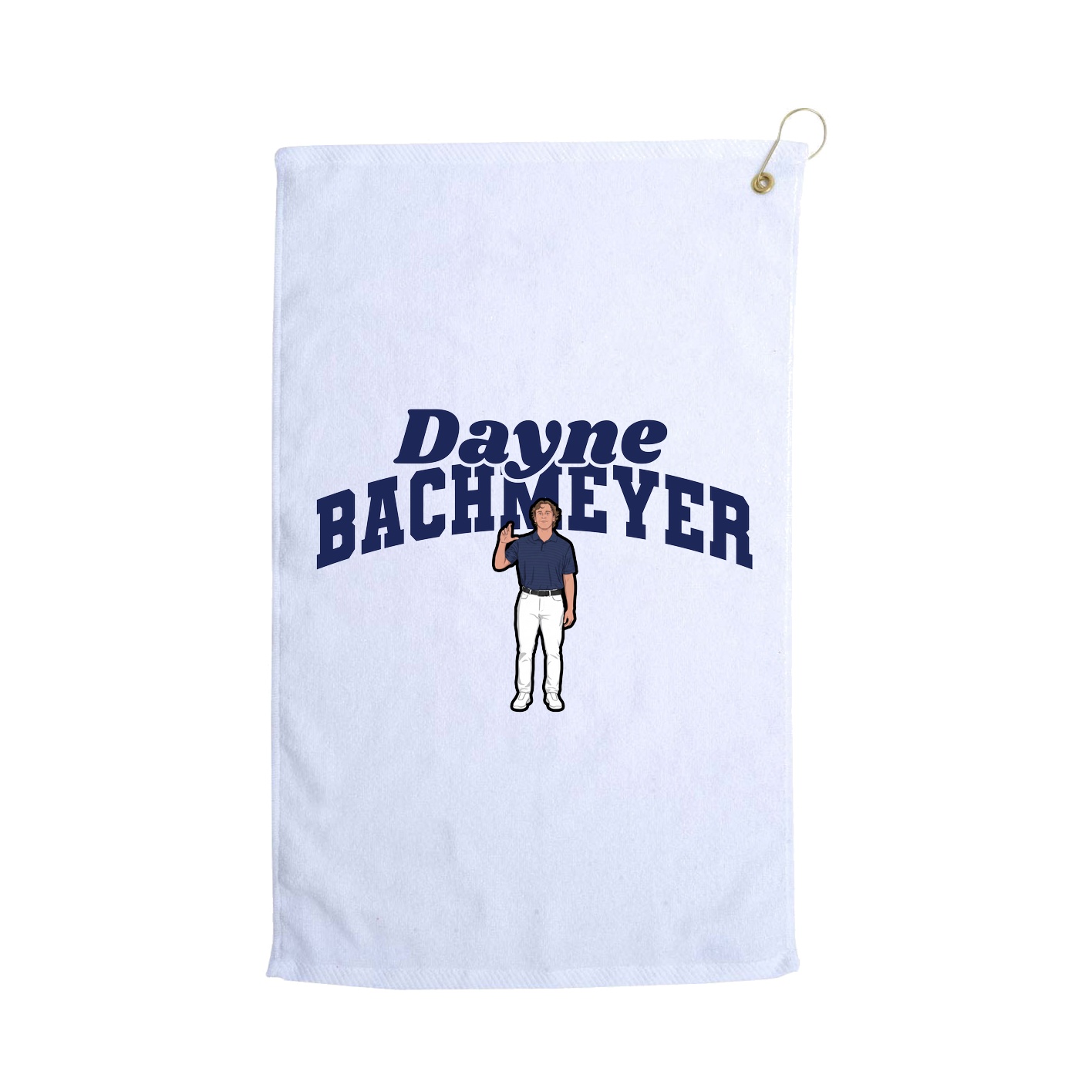 Golf Towel — Signature Arch in White