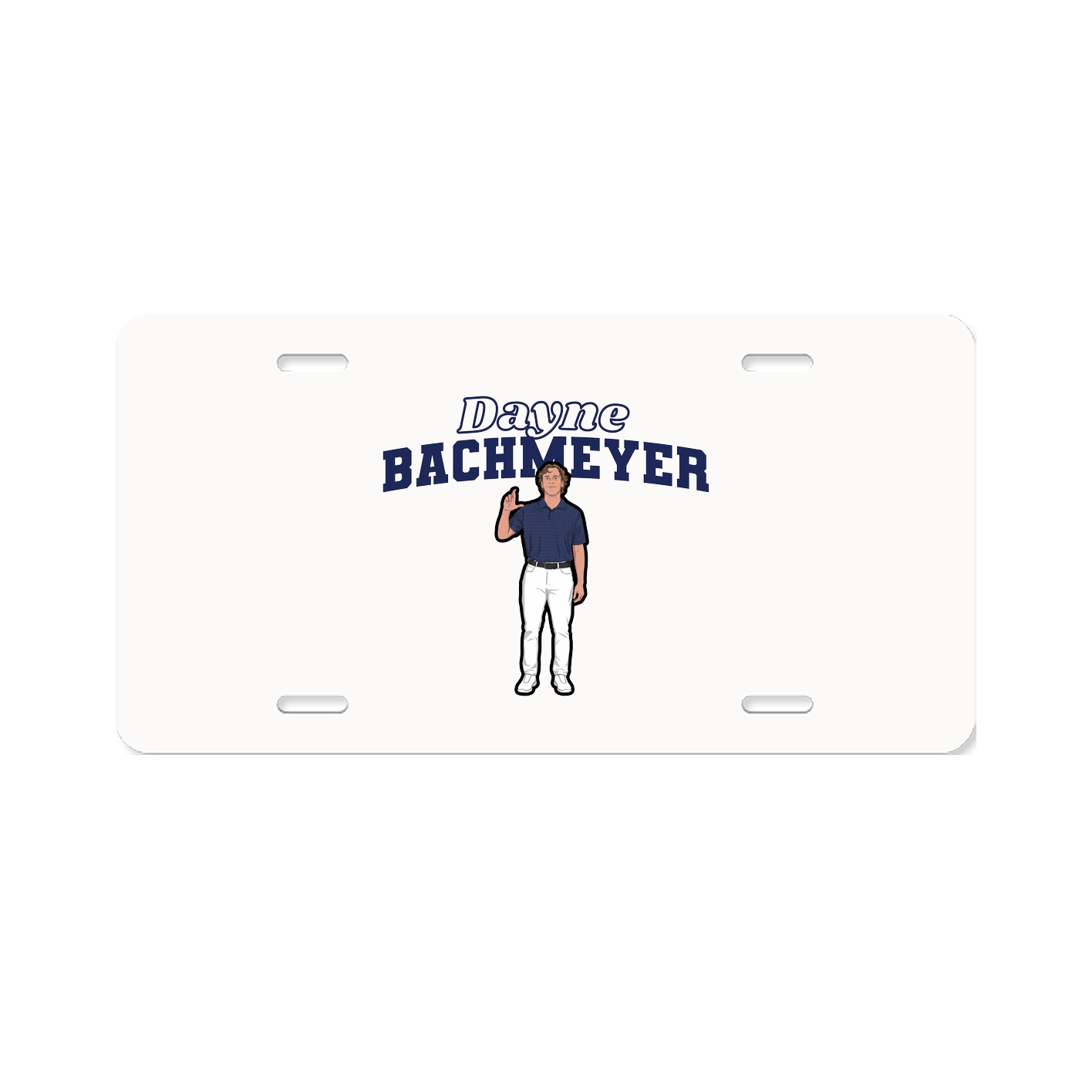 License Plate — Name Arch in Classic