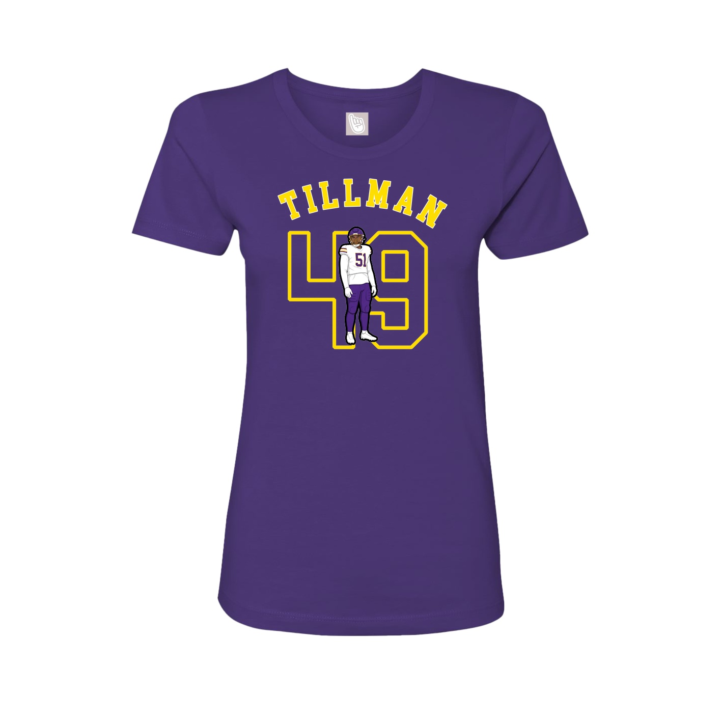 Fitted Women's Tee — Shirsey Arch in Purple