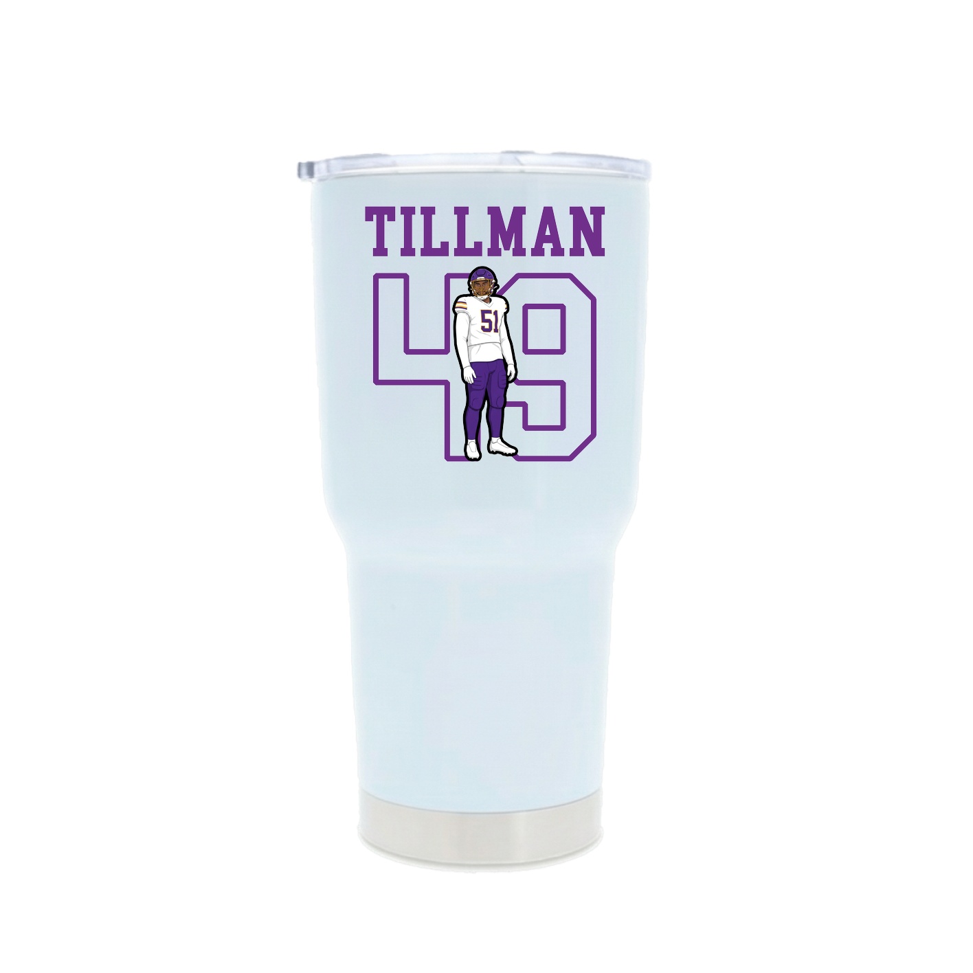 30oz Stainless Steel Tumbler — Shirsey in White