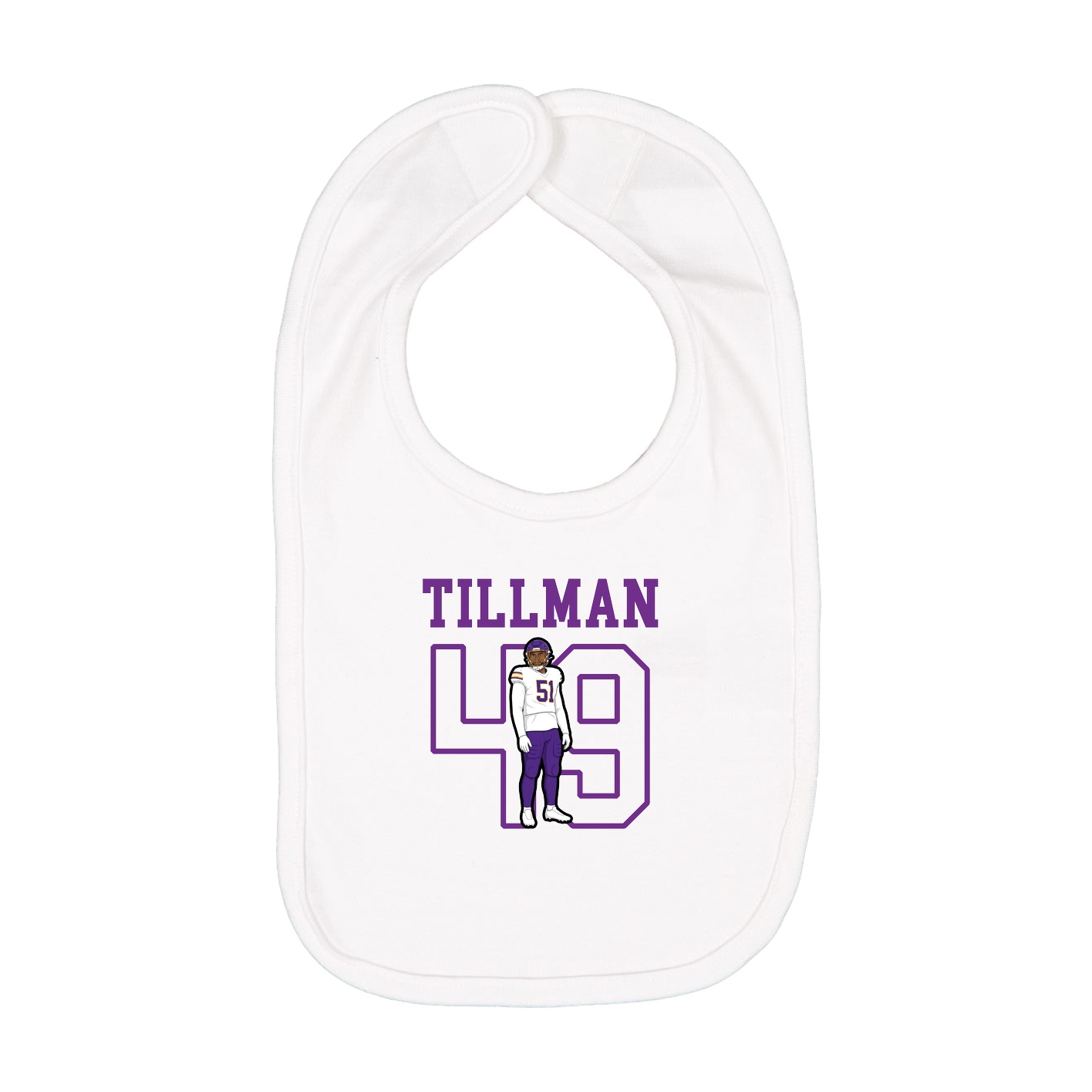 Infant Bib — Shirsey in White