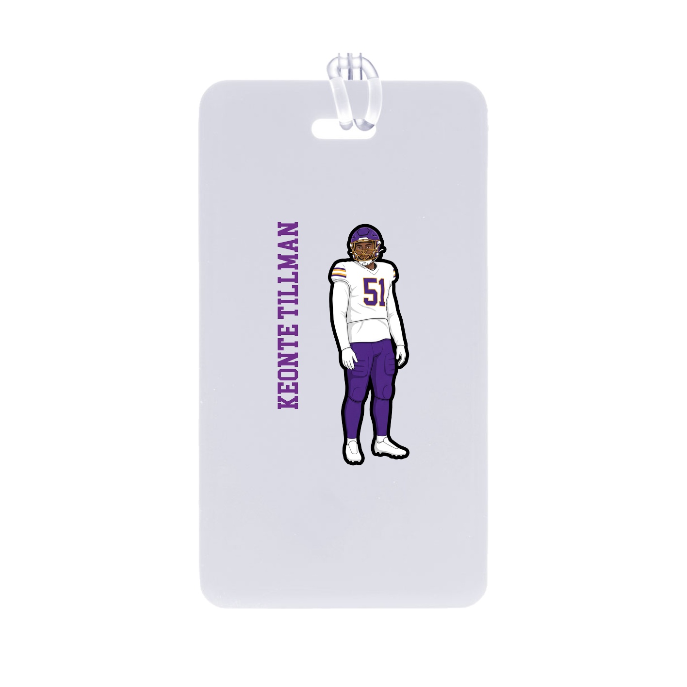 Bag Tag — Name Vertical in Classic