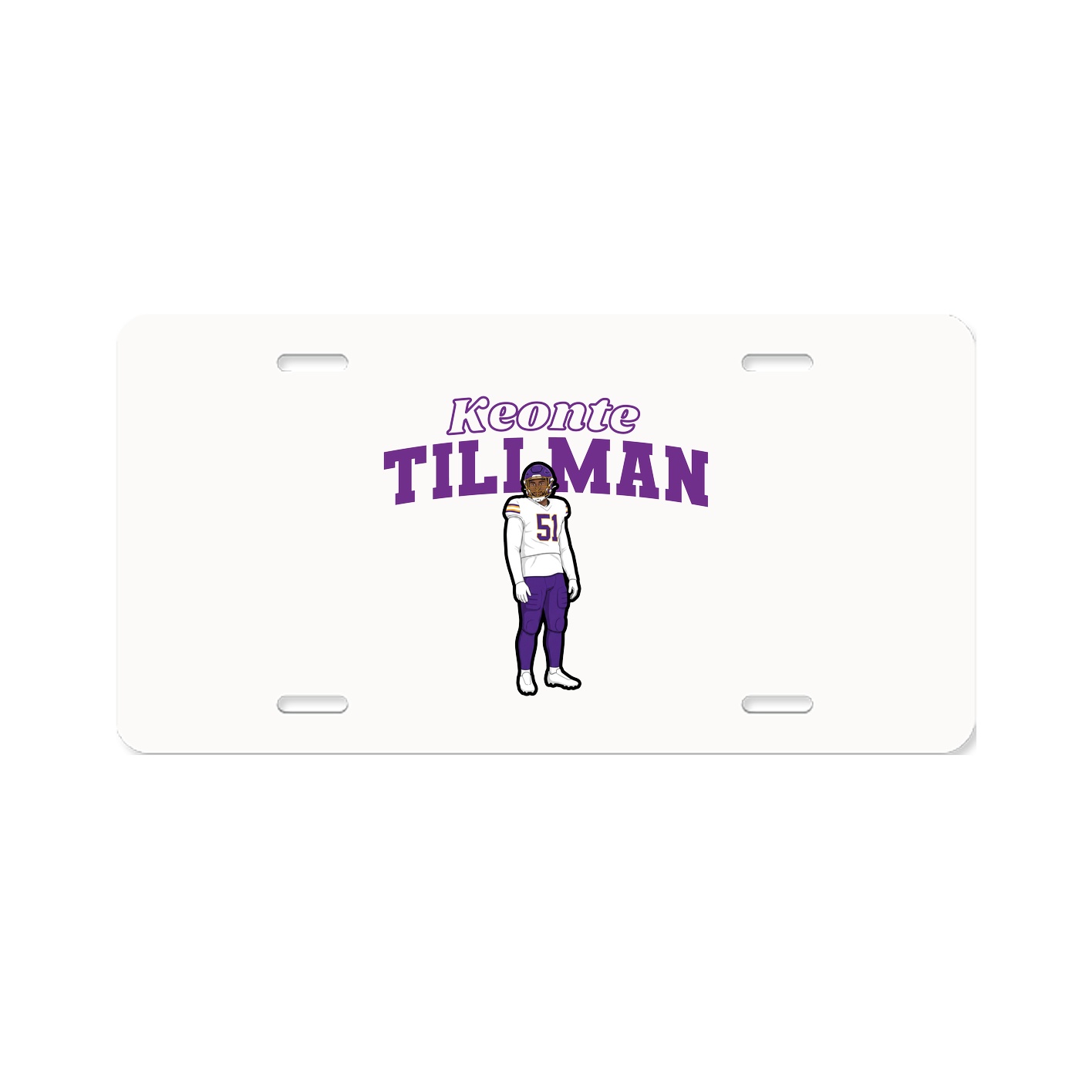 License Plate — Name Arch in Classic