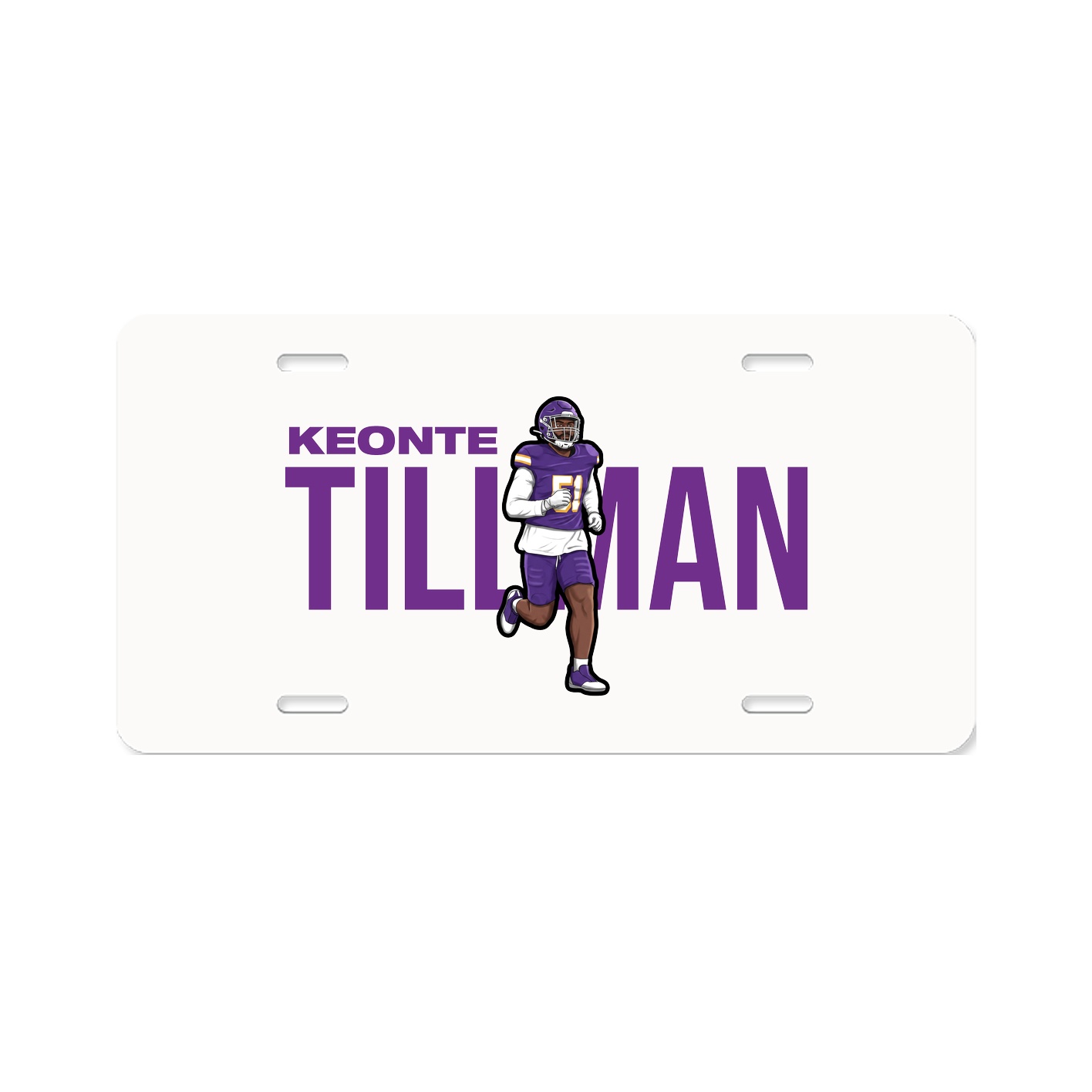License Plate — Player Name in Classic