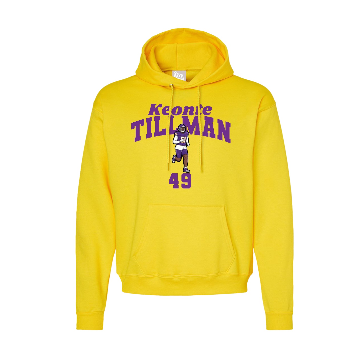 Hoodie — Signature Arch in Yellow