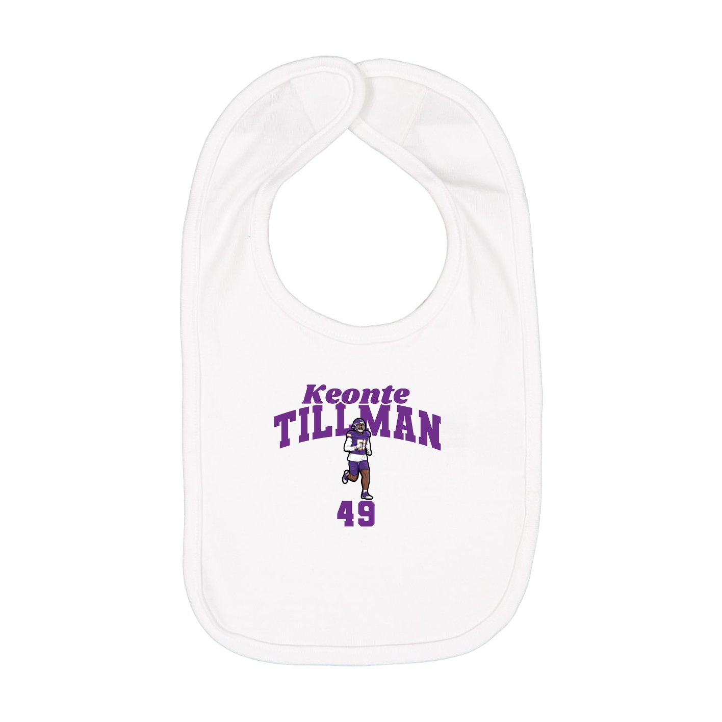 Infant Bib — Signature Arch in White