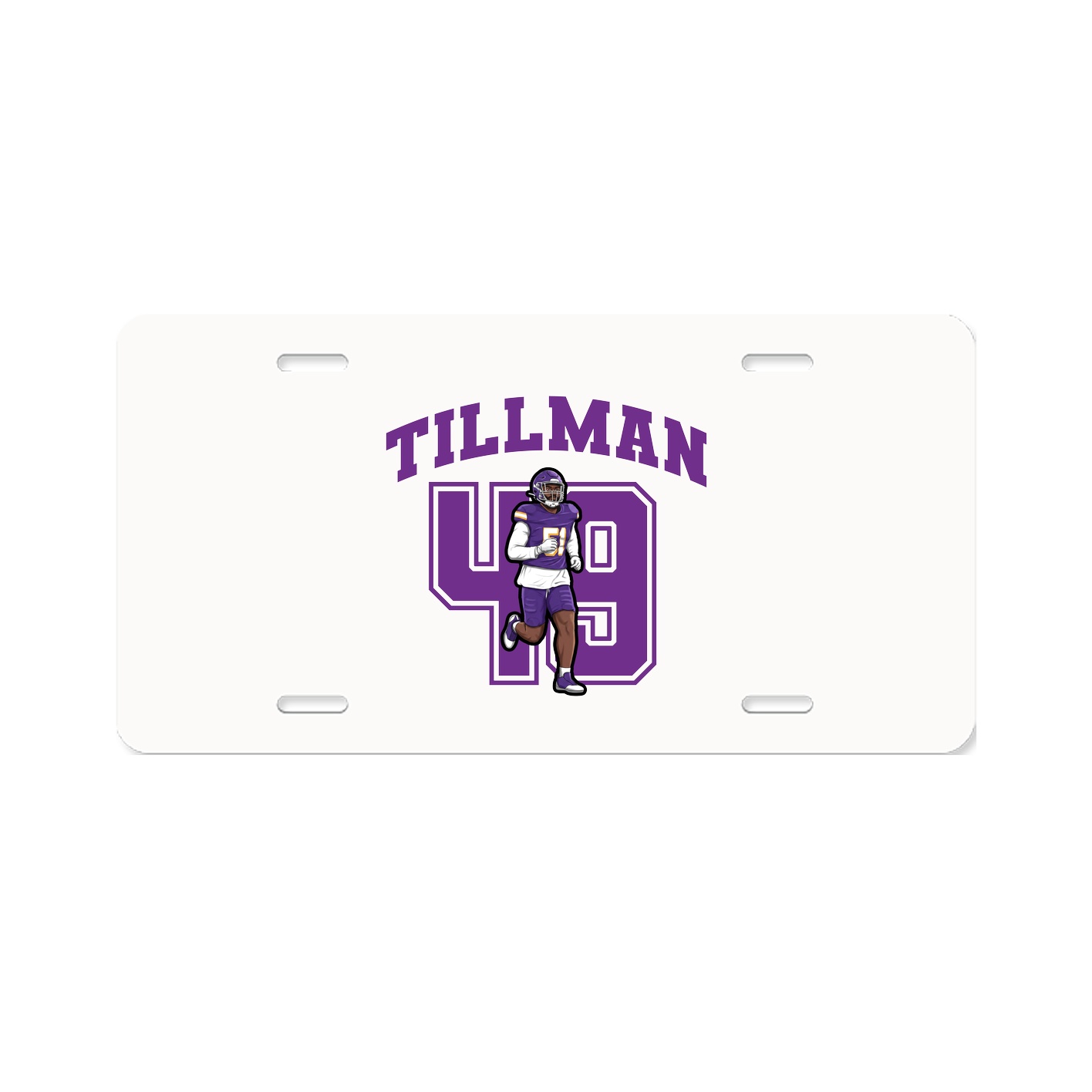 License Plate — Number in Classic