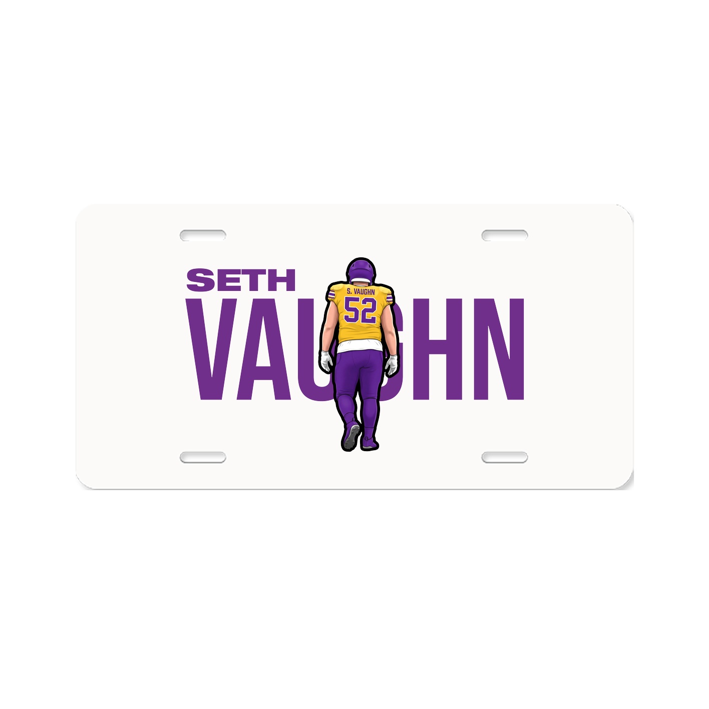 License Plate — Player Name in Classic