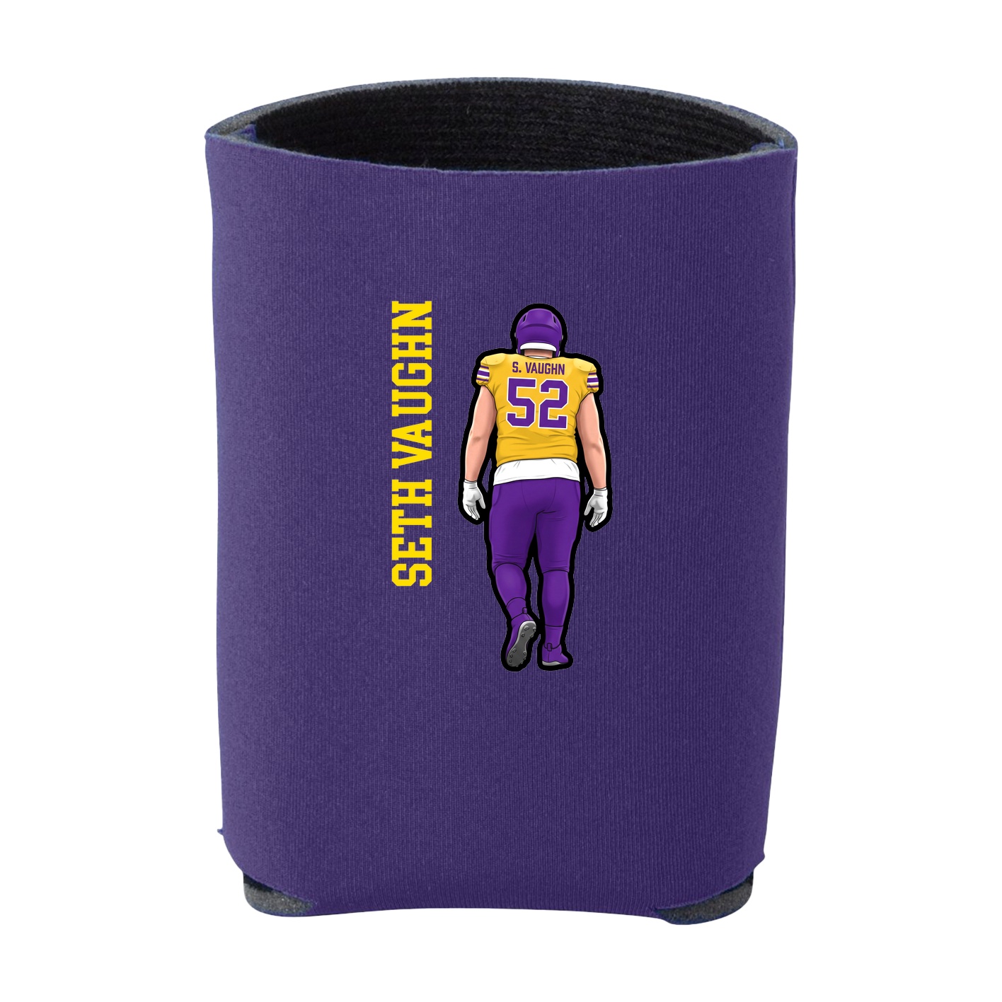 Can Holder — Name Vertical in Purple