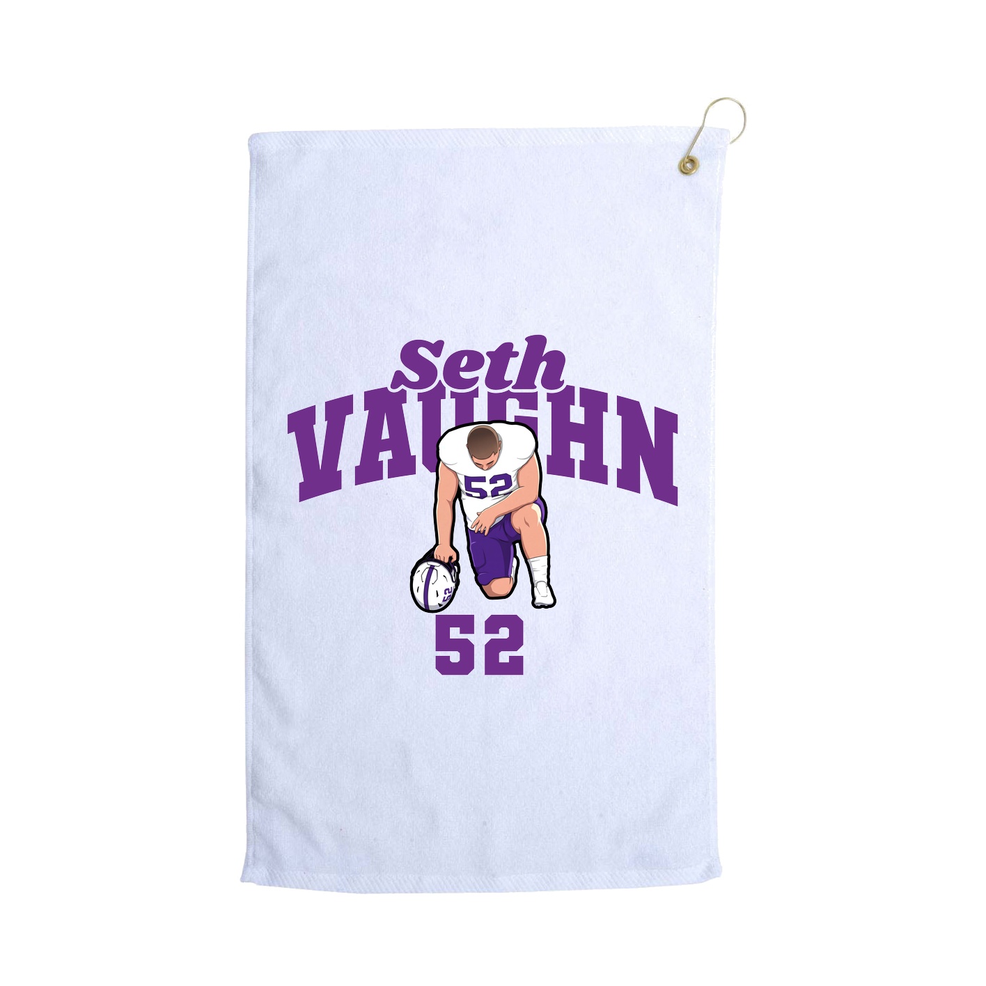Golf Towel — Signature Arch in White