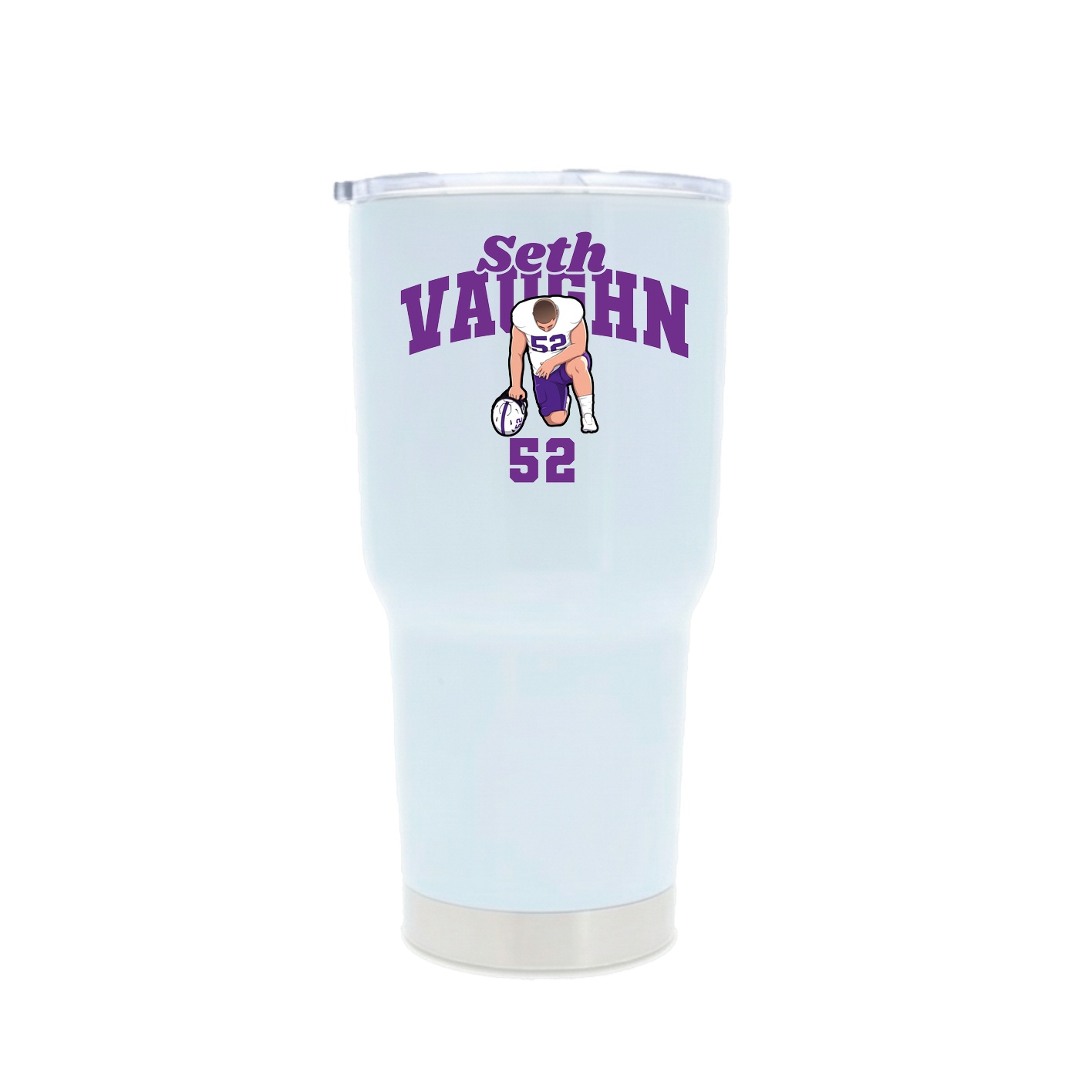 30oz Stainless Steel Tumbler — Signature Arch in White