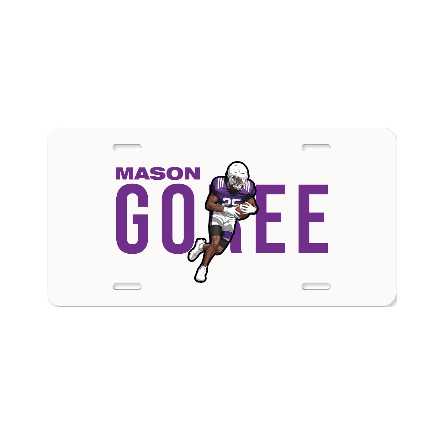 License Plate — Player Name in Classic
