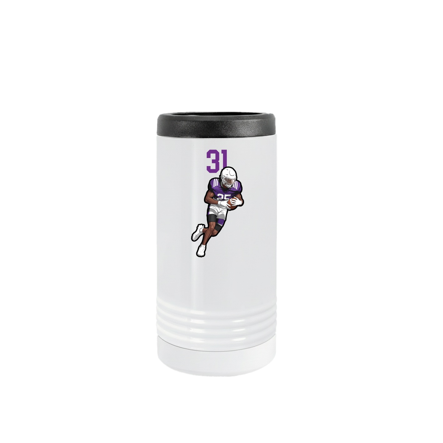 Slim Beverage Holder — Number Top in White
