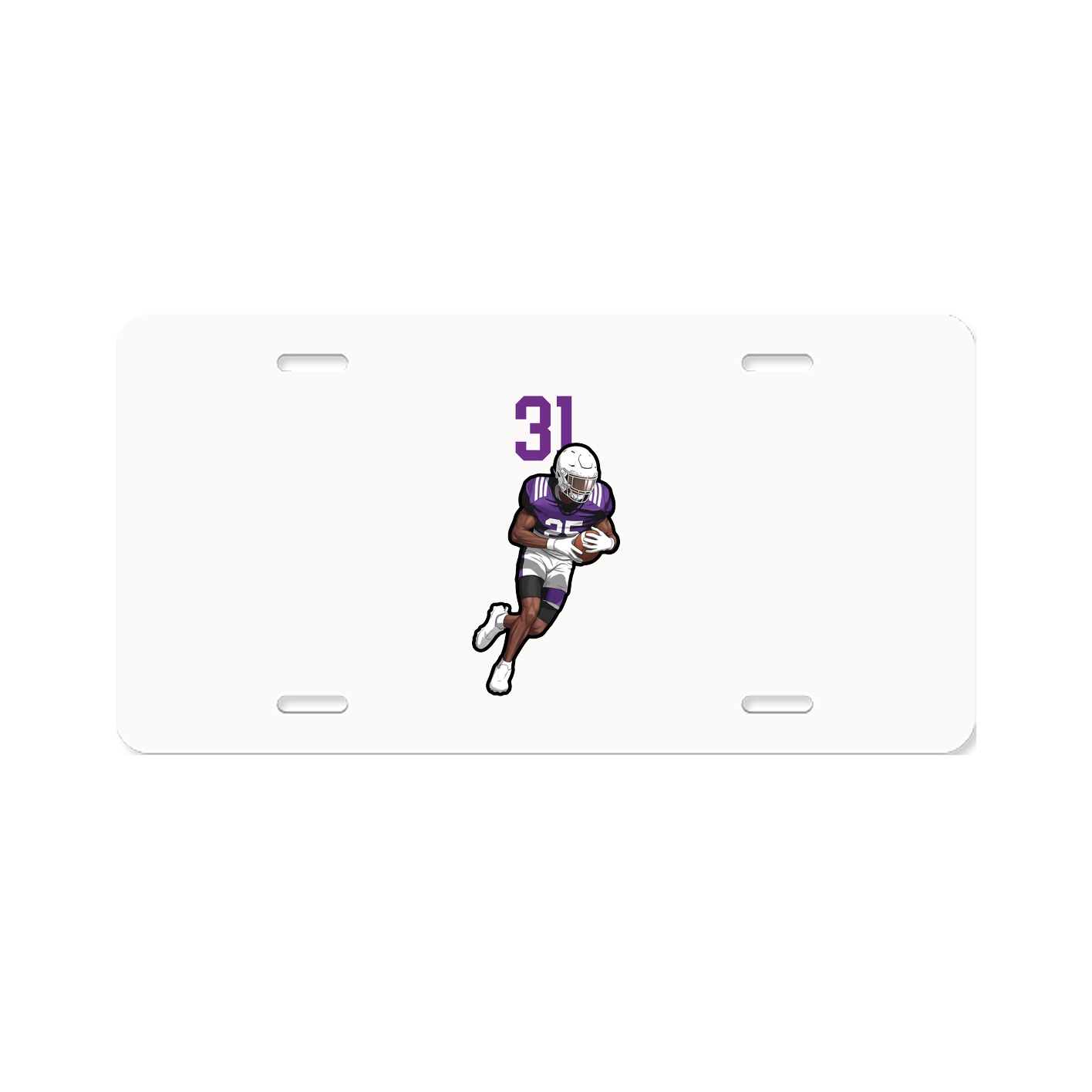 License Plate — Number Top in Classic