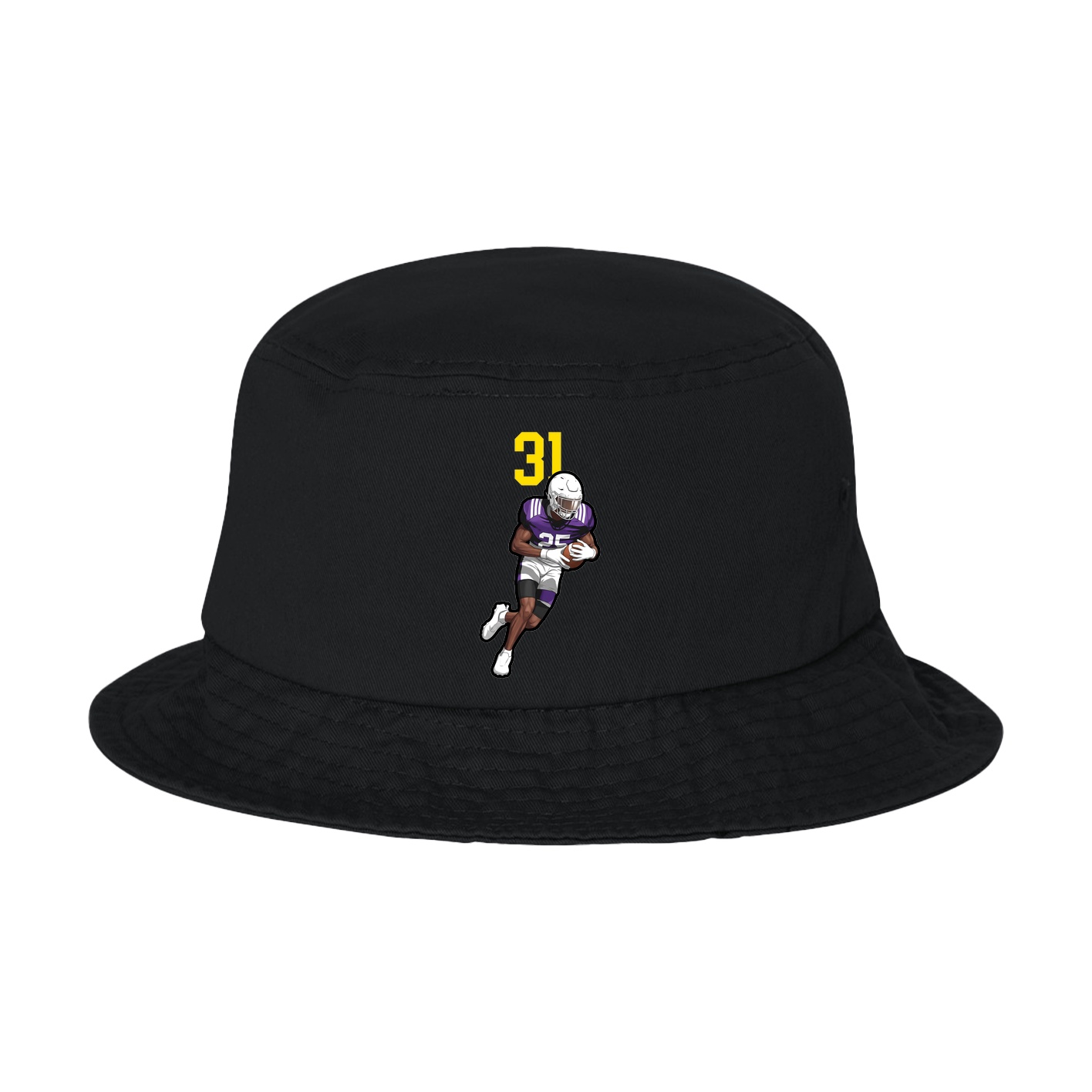 Bucket Cap — Number Top in Black
