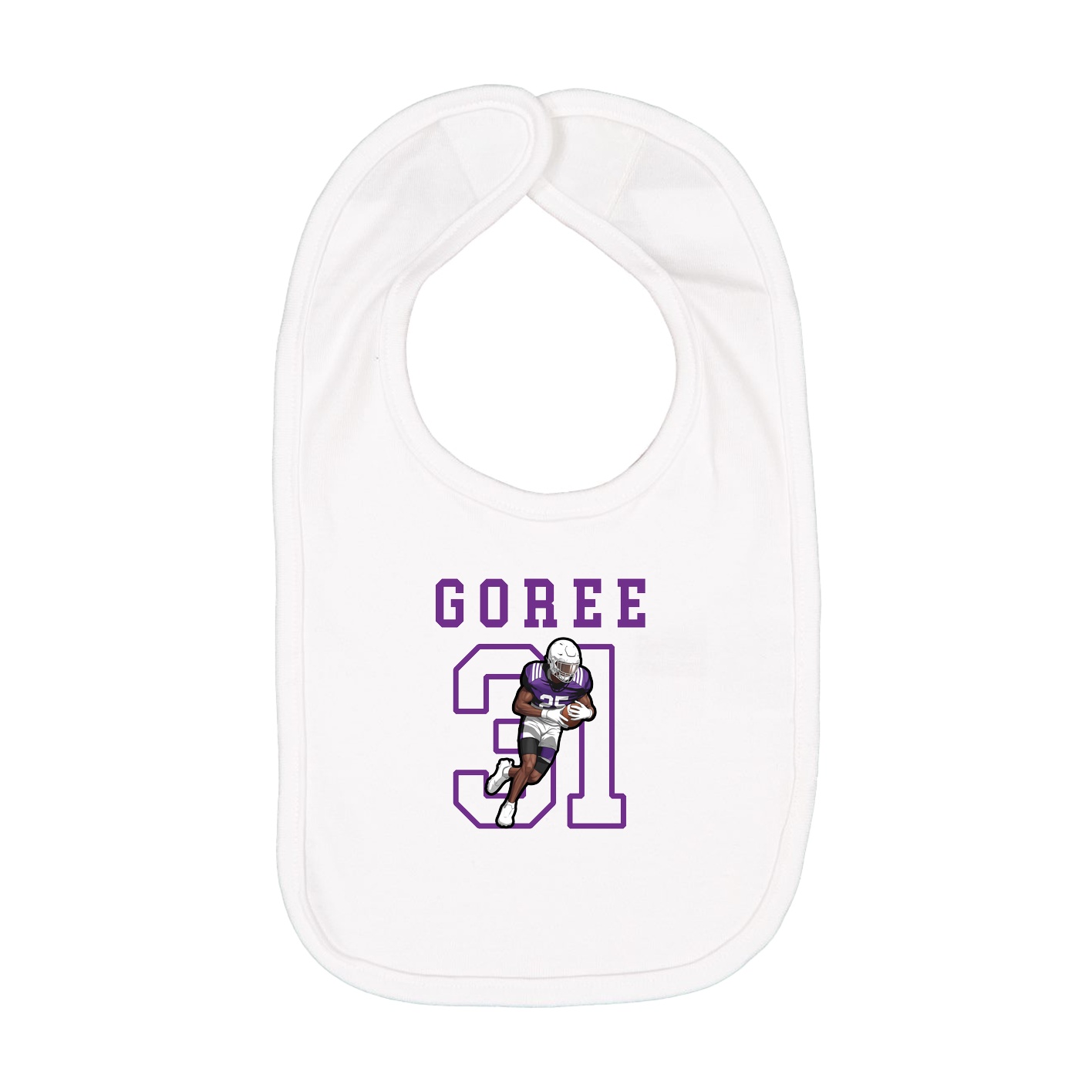 Infant Bib — Shirsey in White