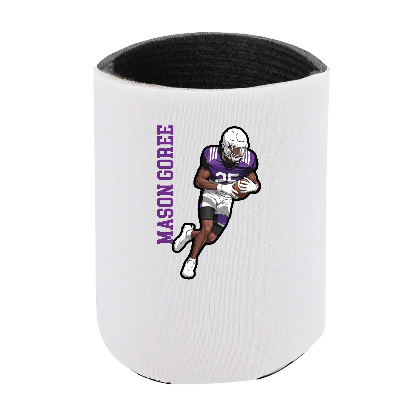 Can Holder — Name Vertical in White