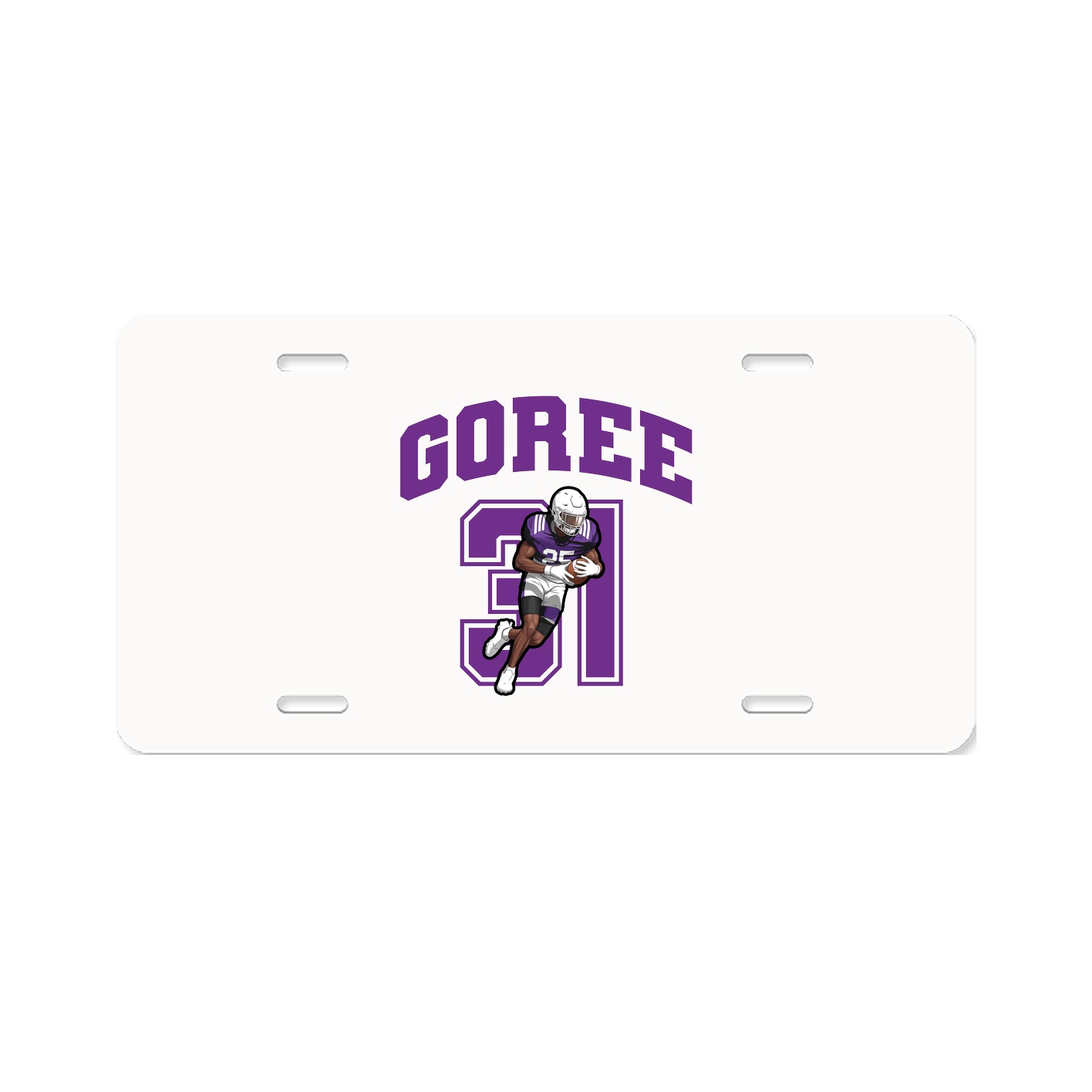 License Plate — Number in Classic