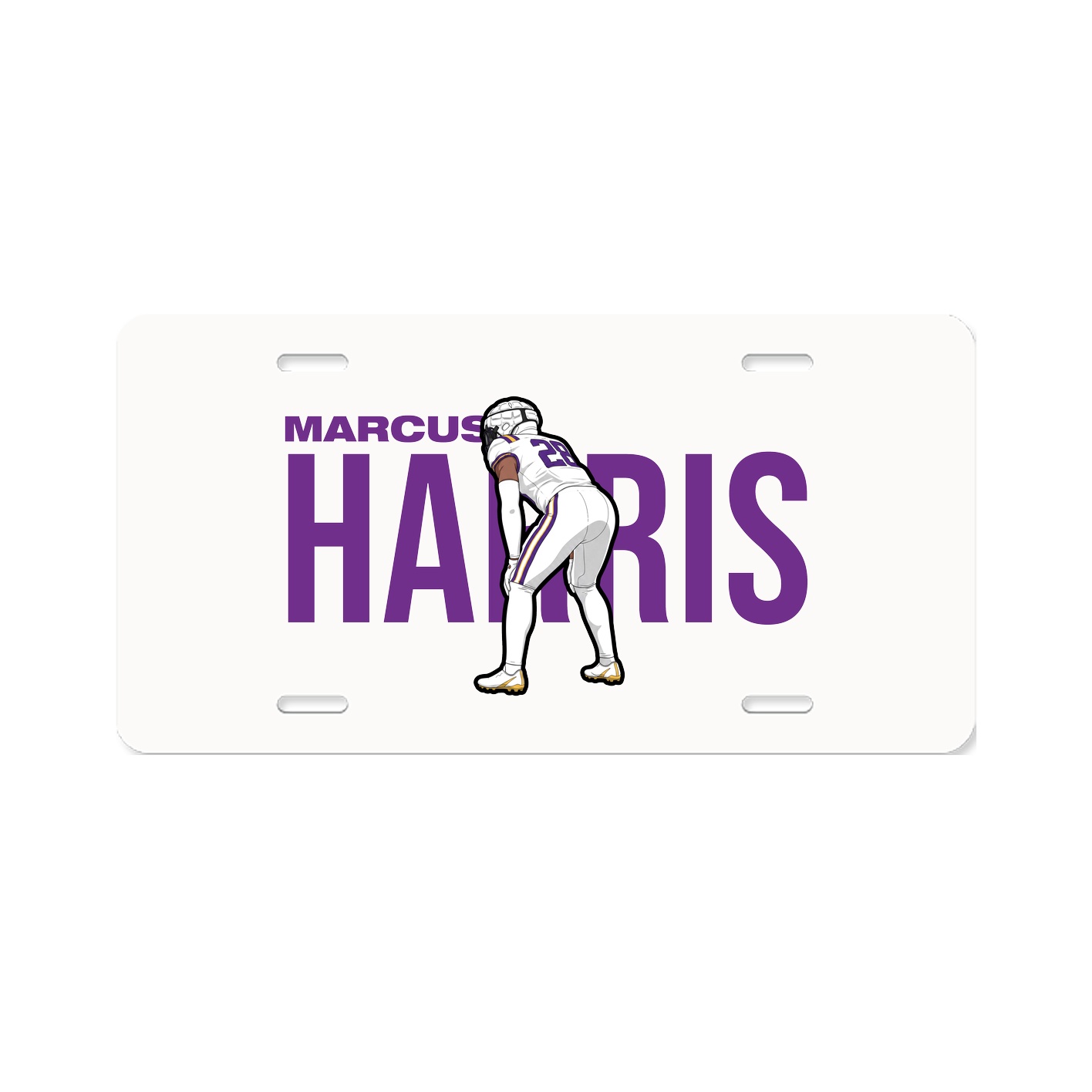 License Plate — Player Name in Classic