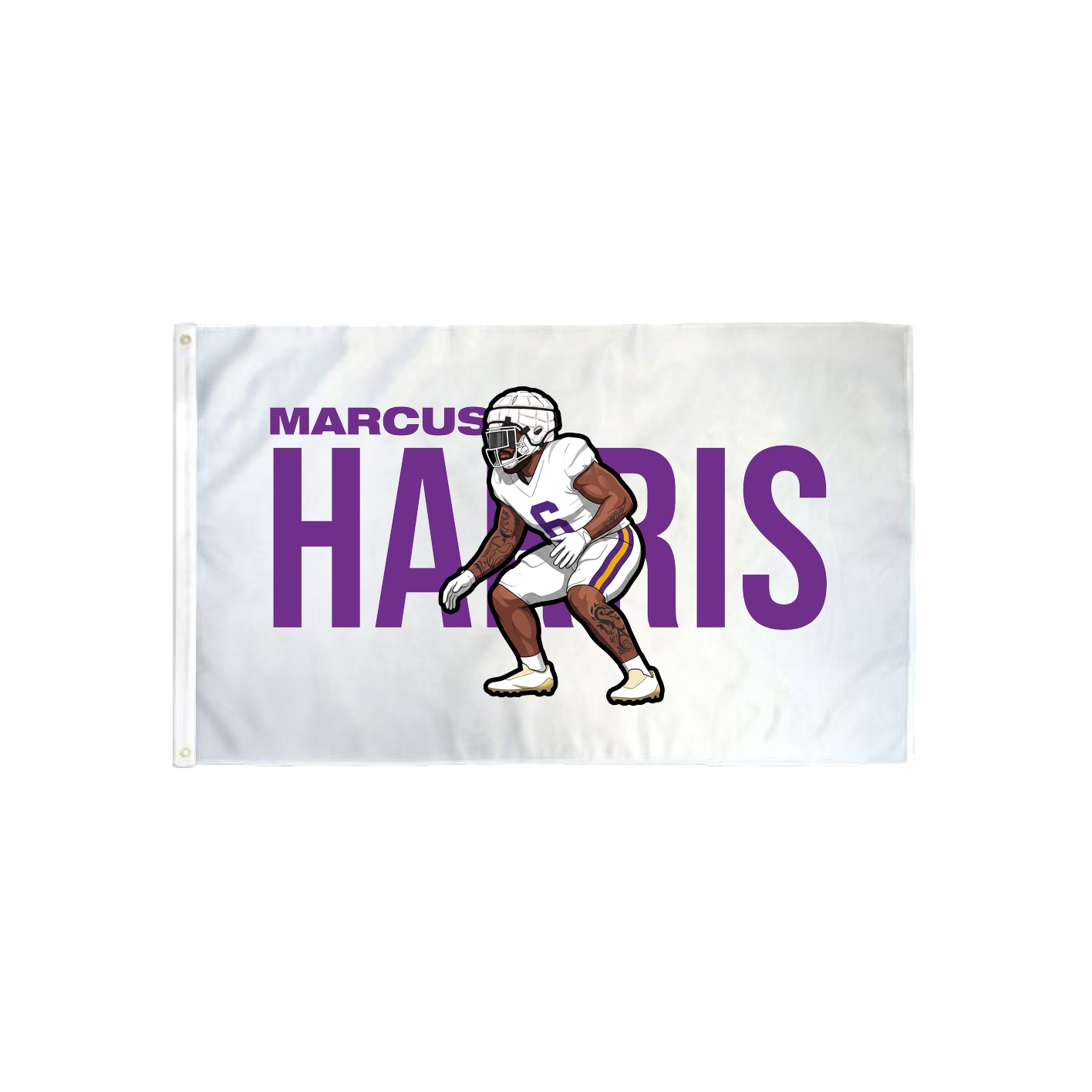 3x5 Flag — Player Name in Classic