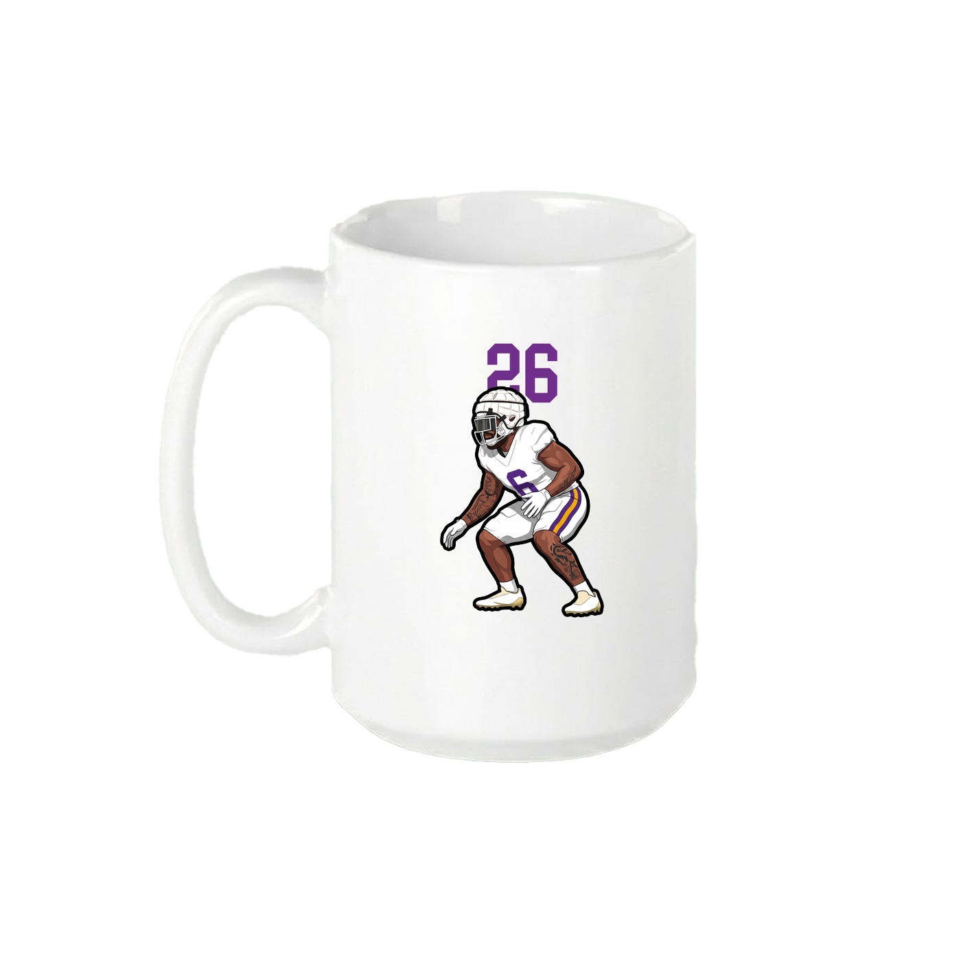 15oz Coffee Mug — Number Top in White