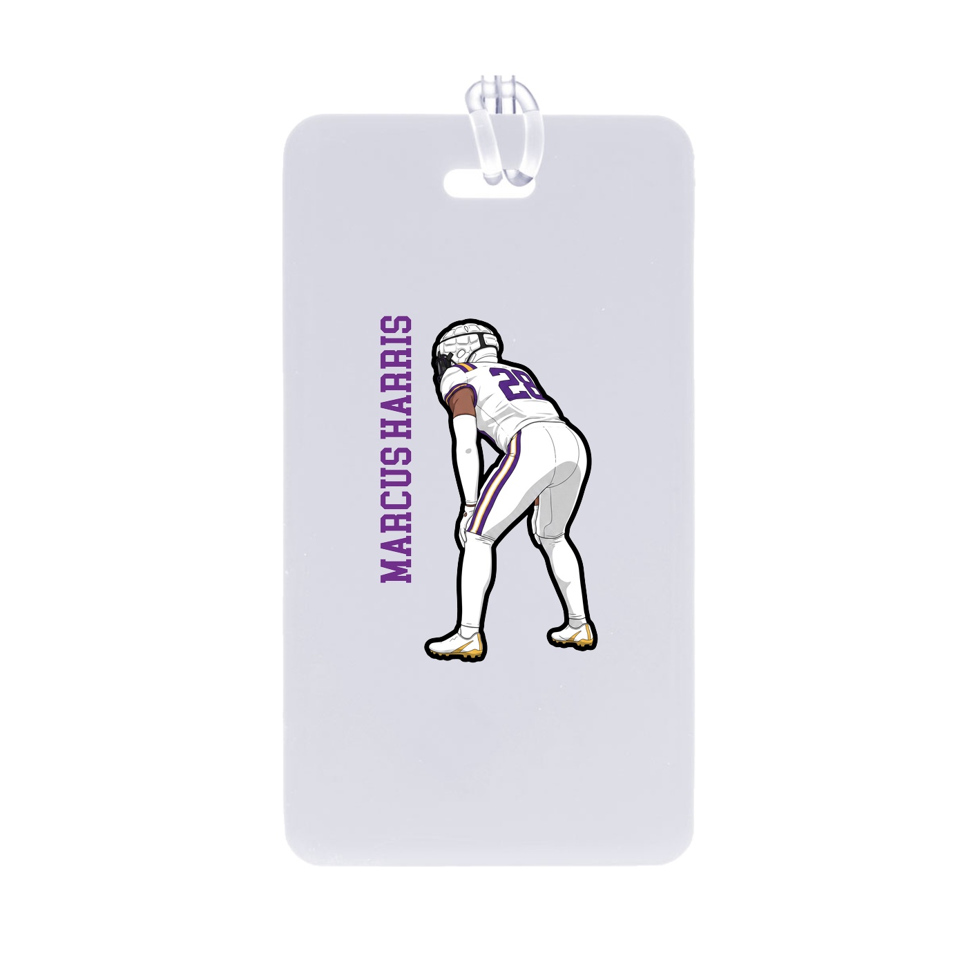 Bag Tag — Name Vertical in Classic