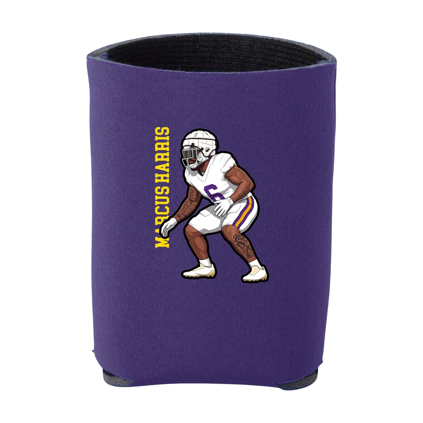 Can Holder — Name Vertical in Purple