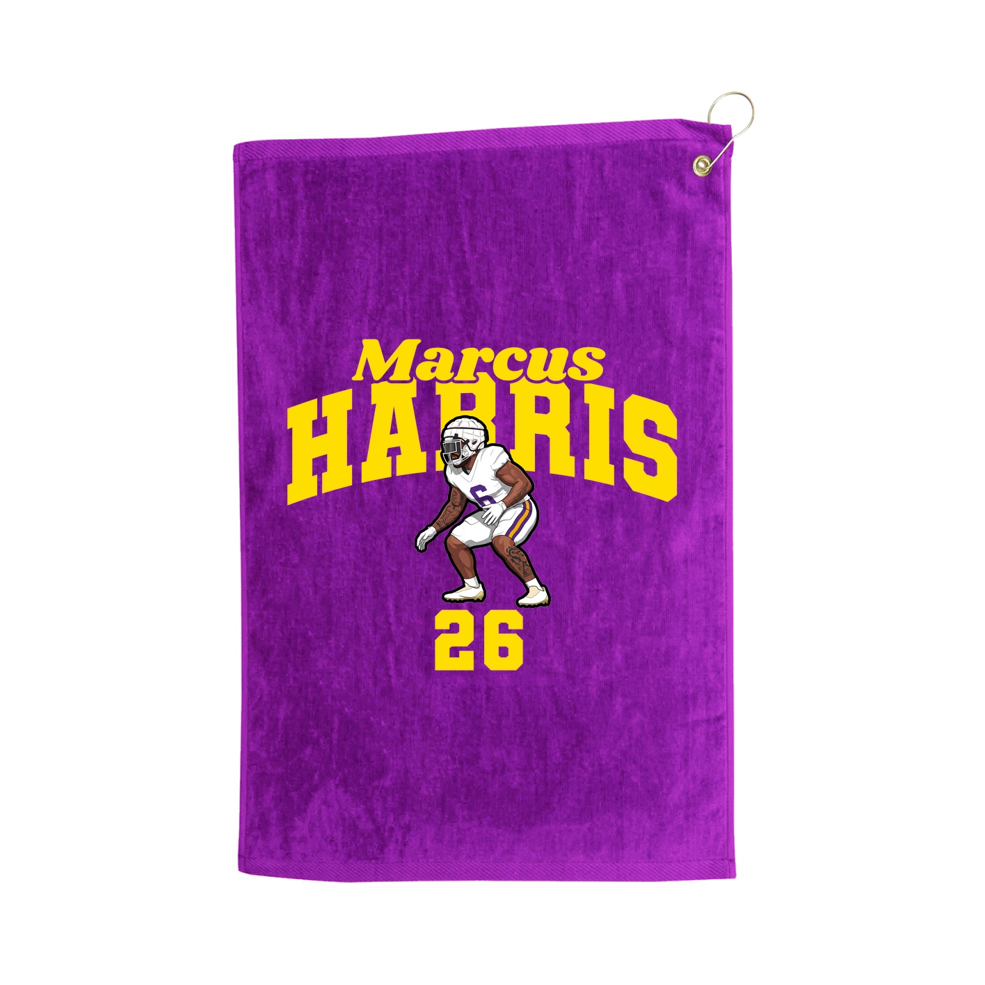 Golf Towel — Signature Arch in Purple
